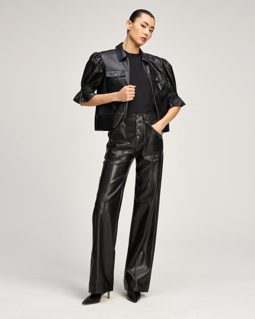 Lite Vegan Leather Holly Jacket