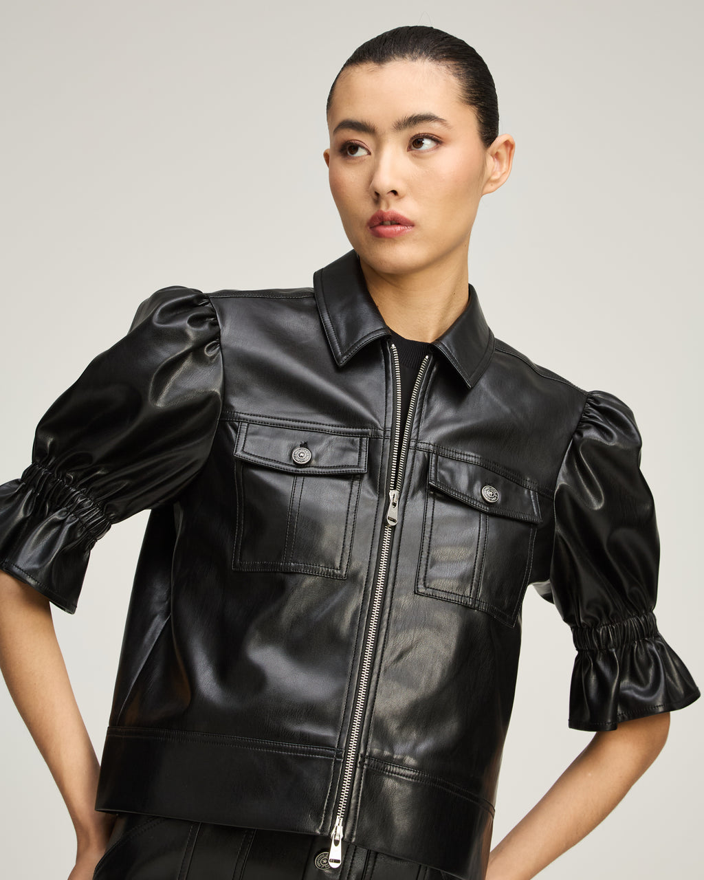 Lite Vegan Leather Holly Jacket