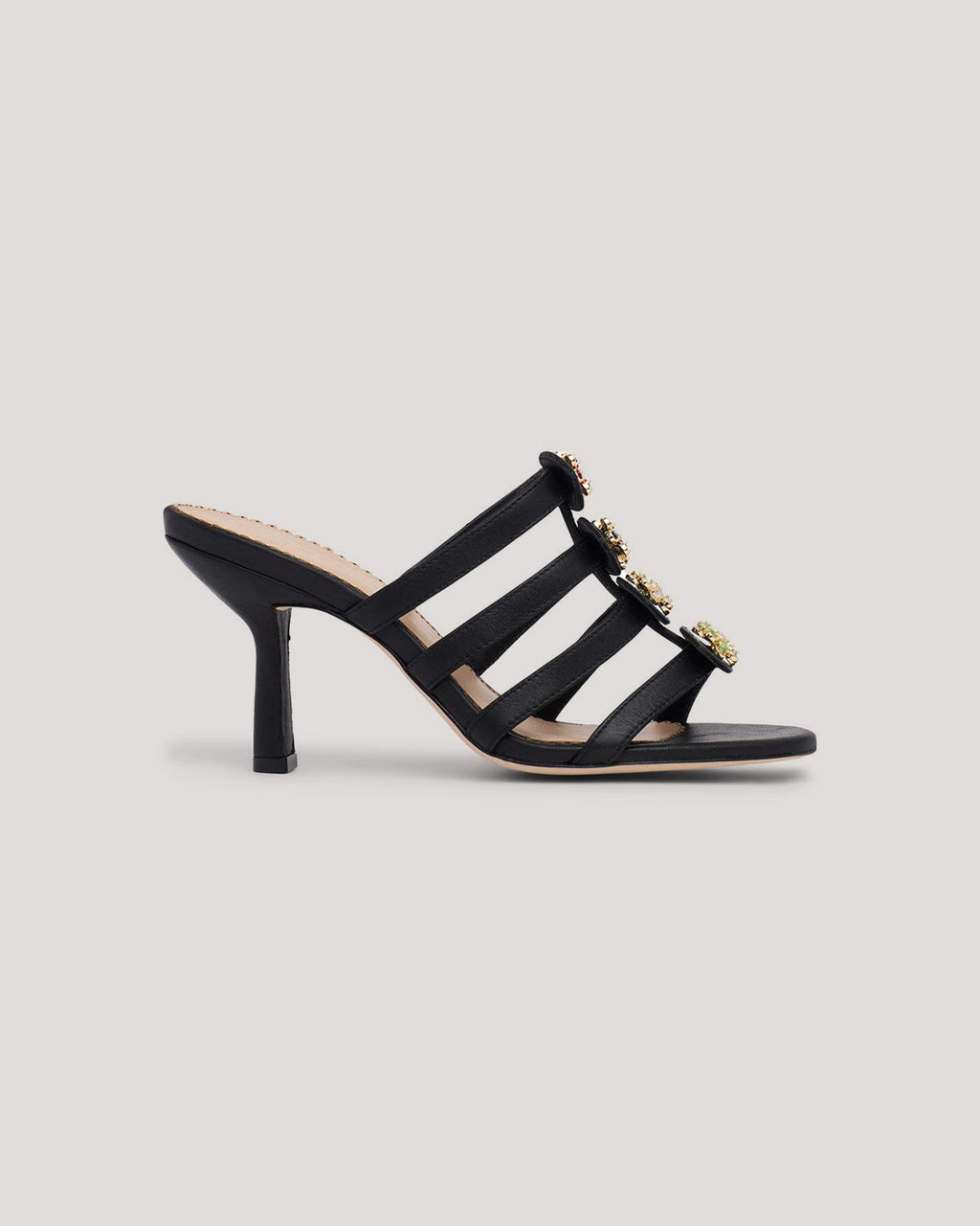 Emmy Crystal Flower Heeled San