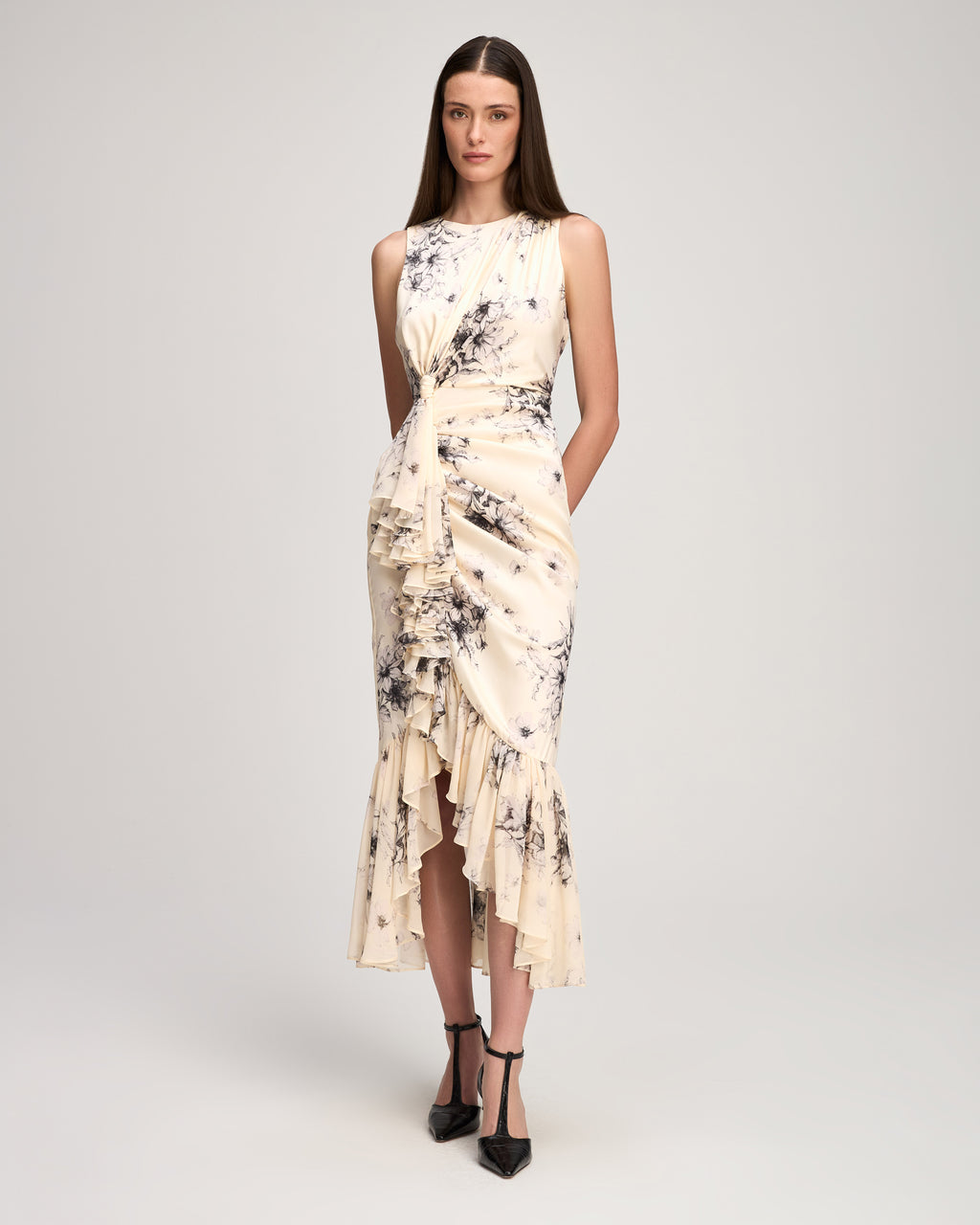 Handsketched Floral Cyrus Dress