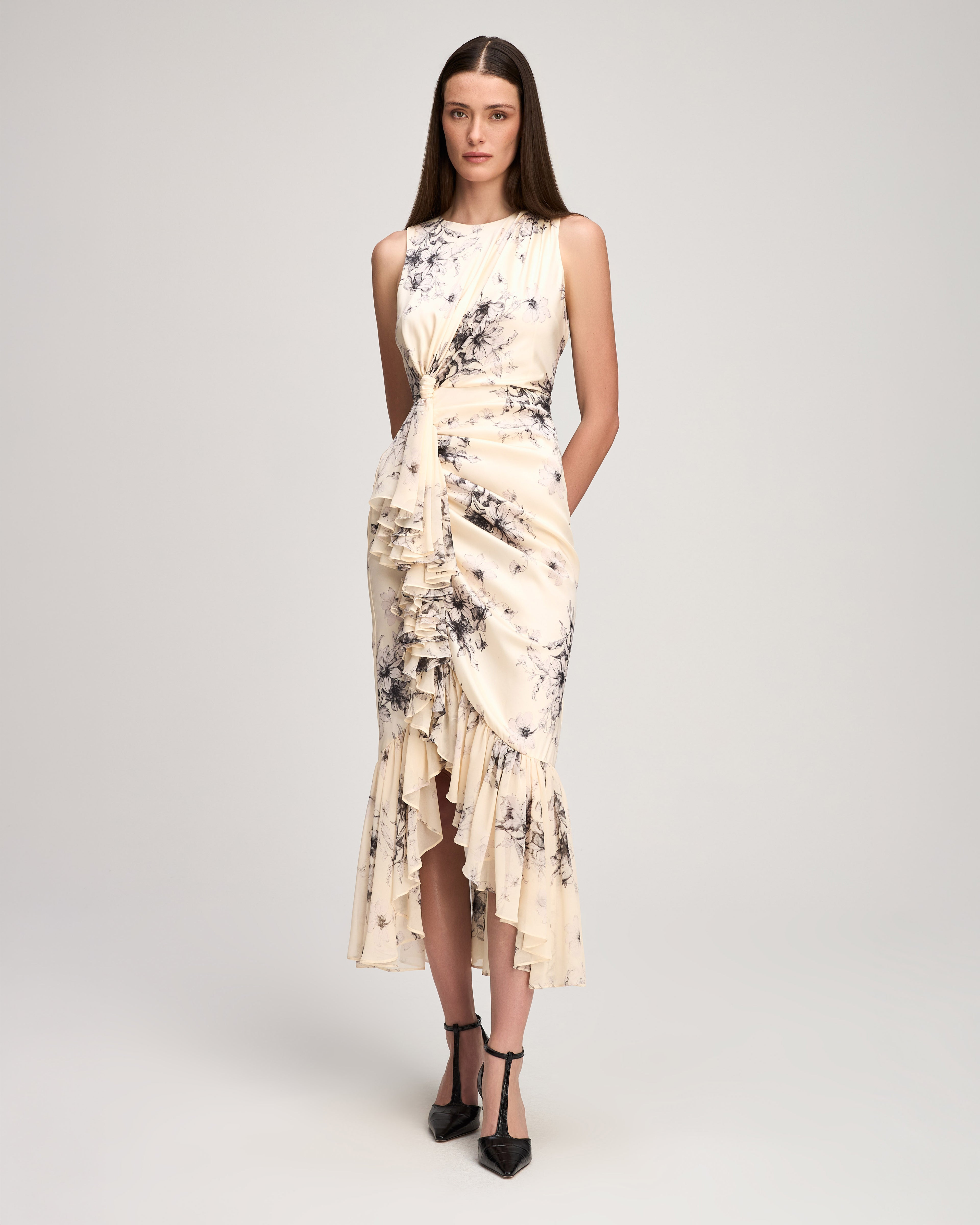 Handsketched Floral Cyrus Dress