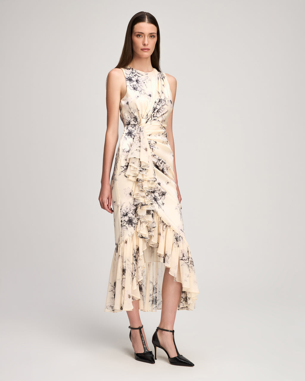 Handsketched Floral Cyrus Dress
