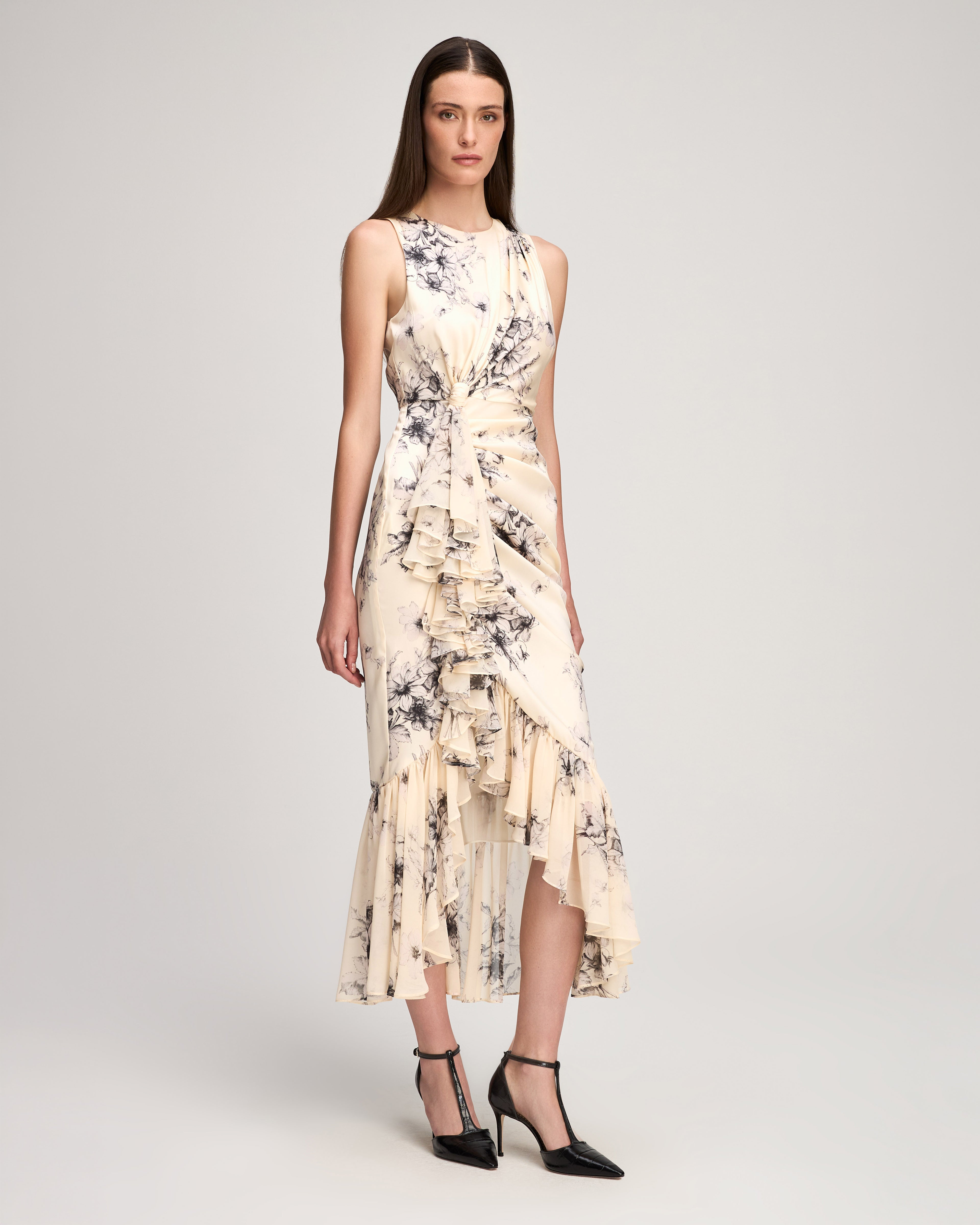 Handsketched Floral Cyrus Dress