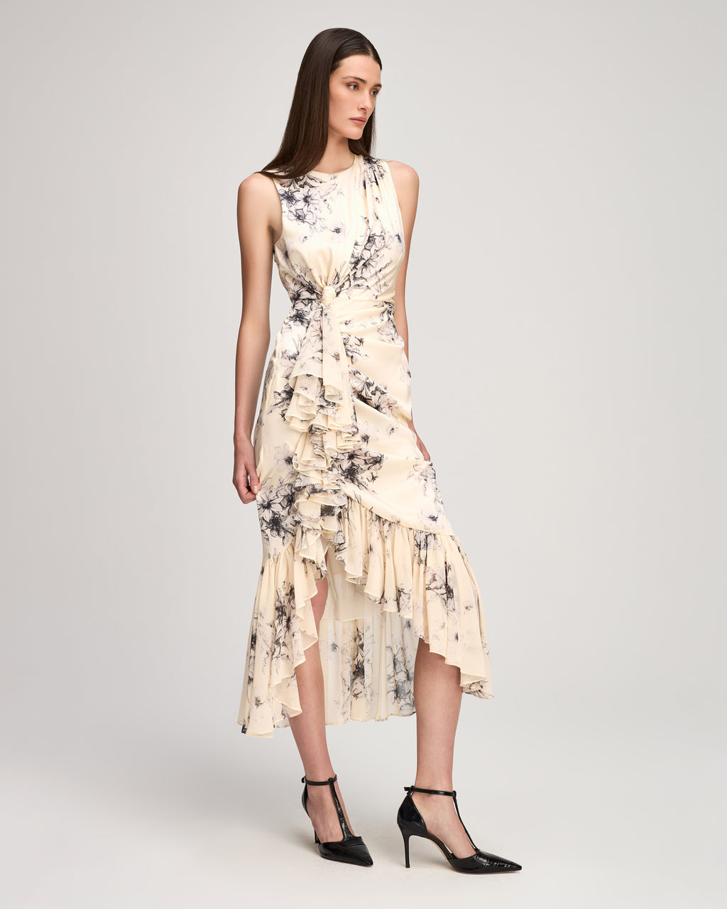 Handsketched Floral Cyrus Dress