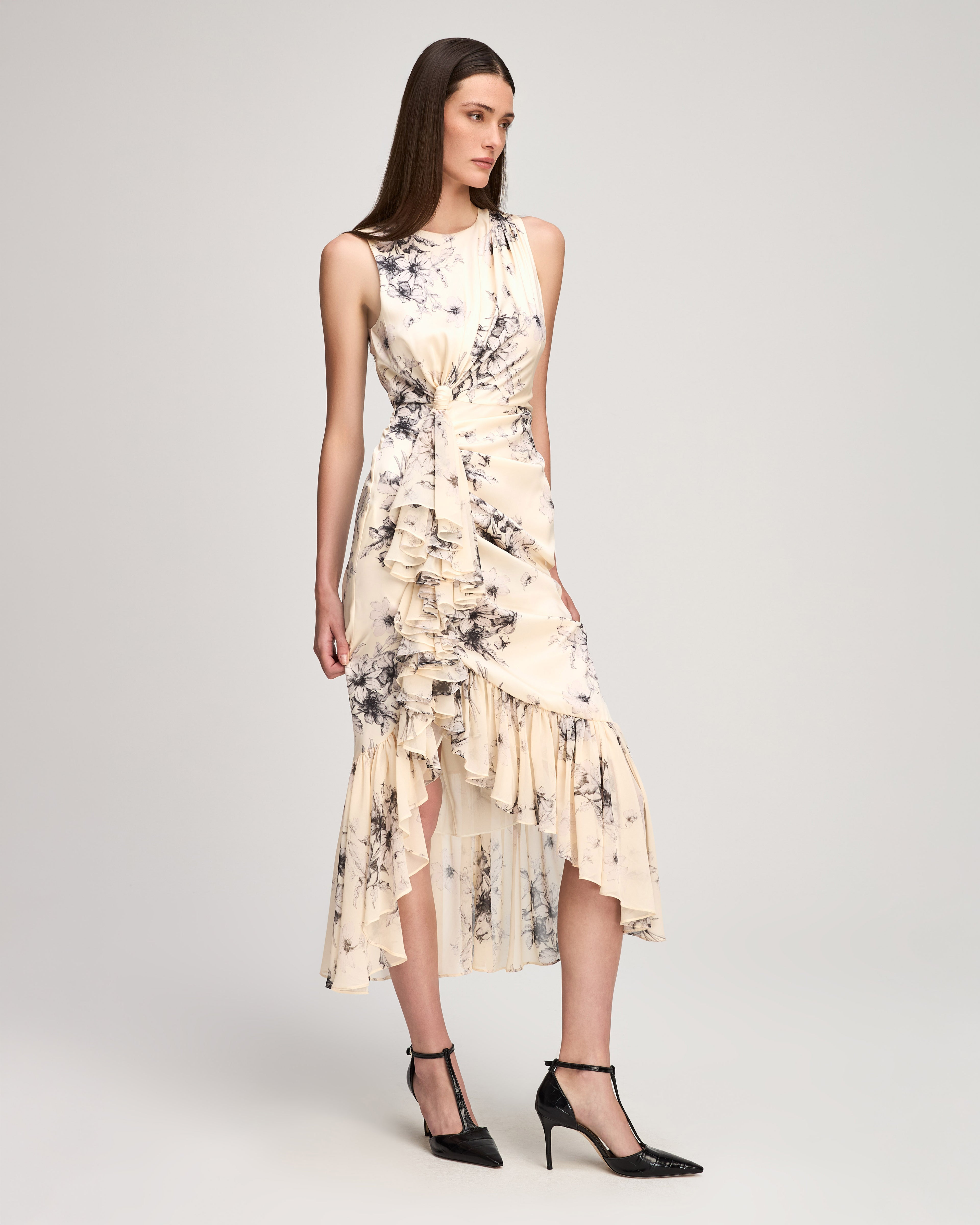 Handsketched Floral Cyrus Dress