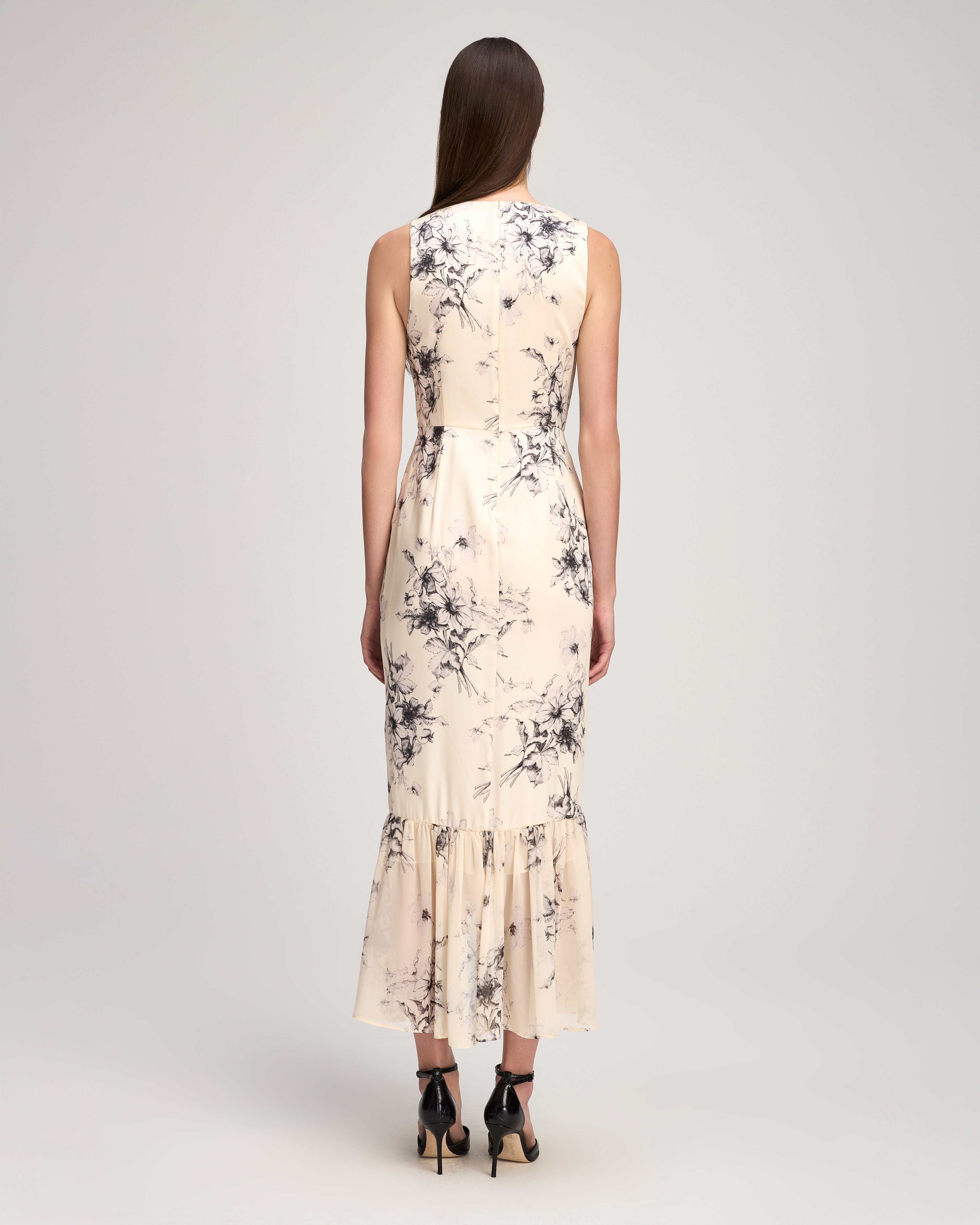 Handsketched Floral Cyrus Dress