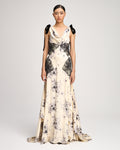 Handsketched Floral Antonella Gown