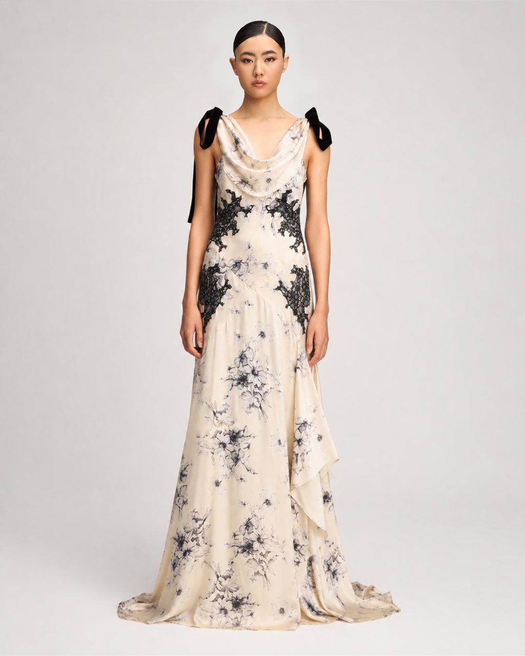 Handsketched Floral Antonella Gown