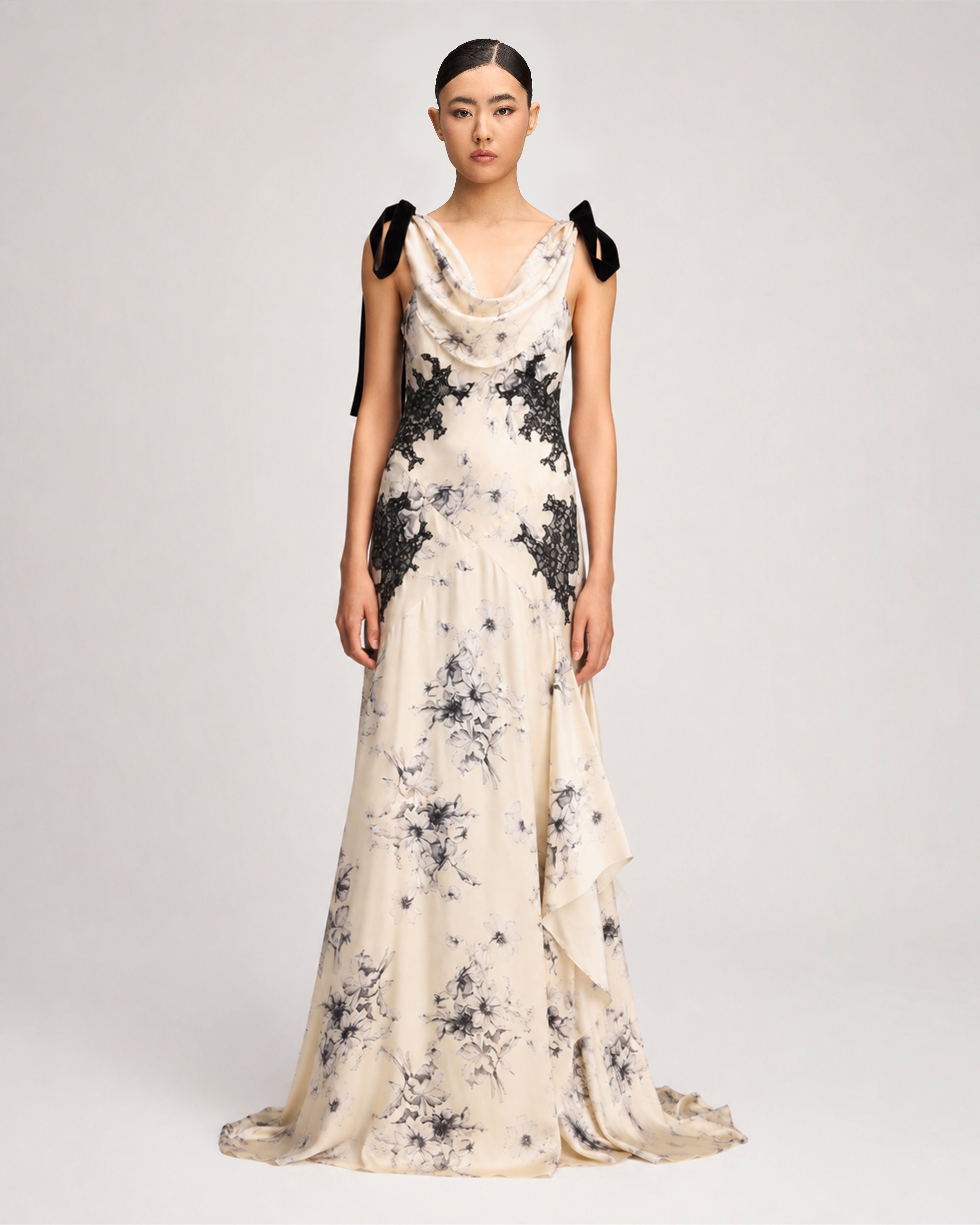 Handsketched Floral Antonella Gown