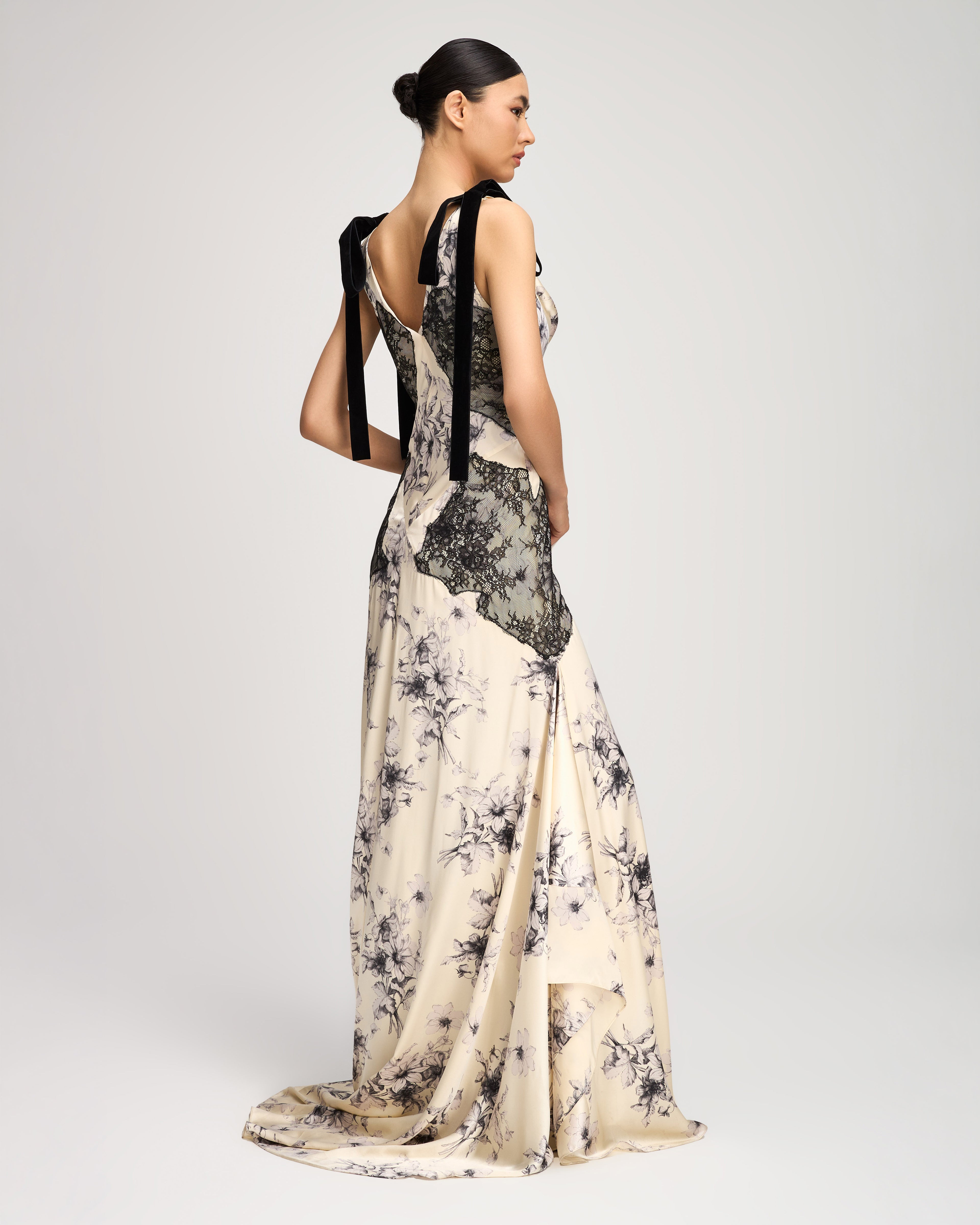 Handsketched Floral Antonella Gown
