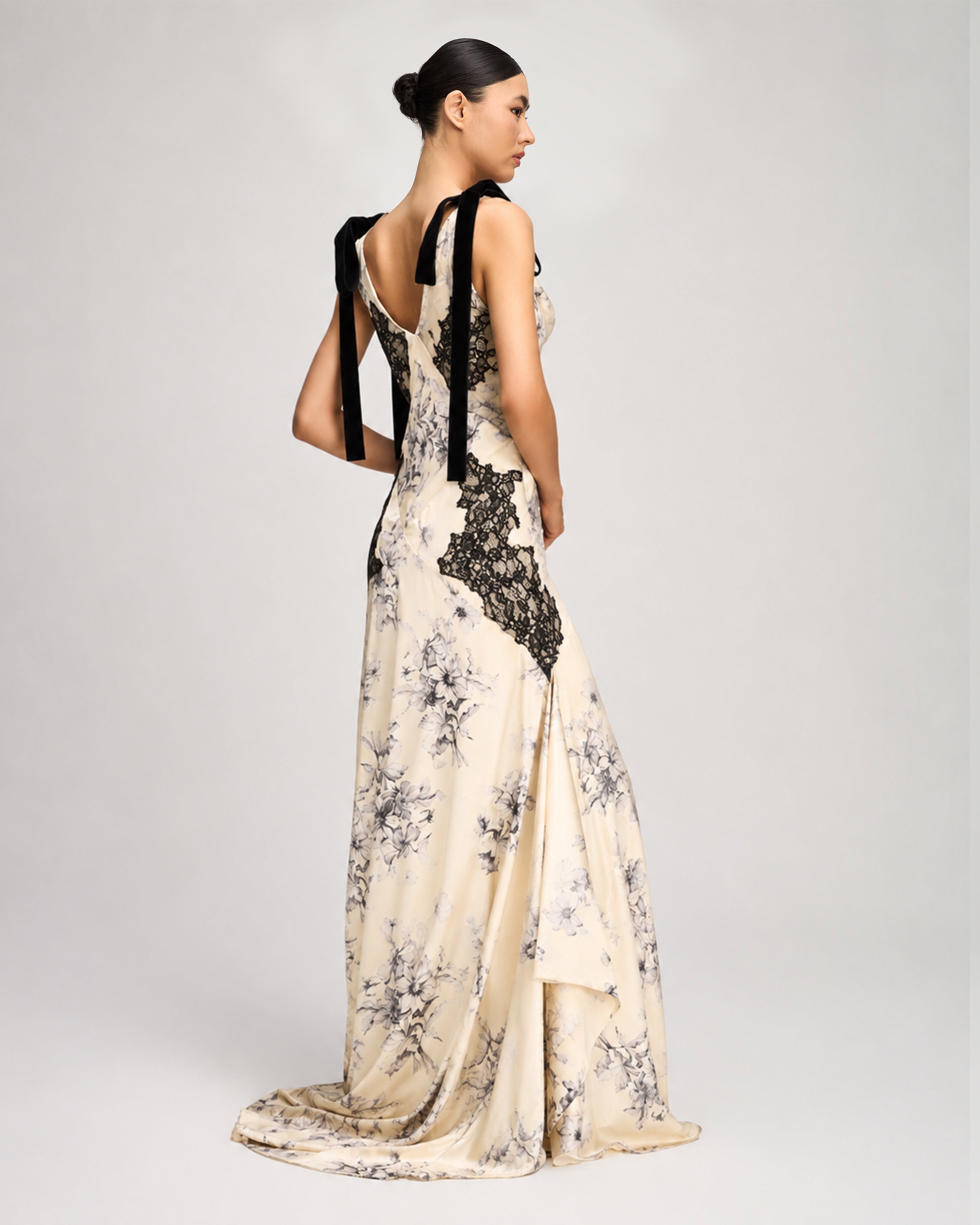 Handsketched Floral Antonella Gown