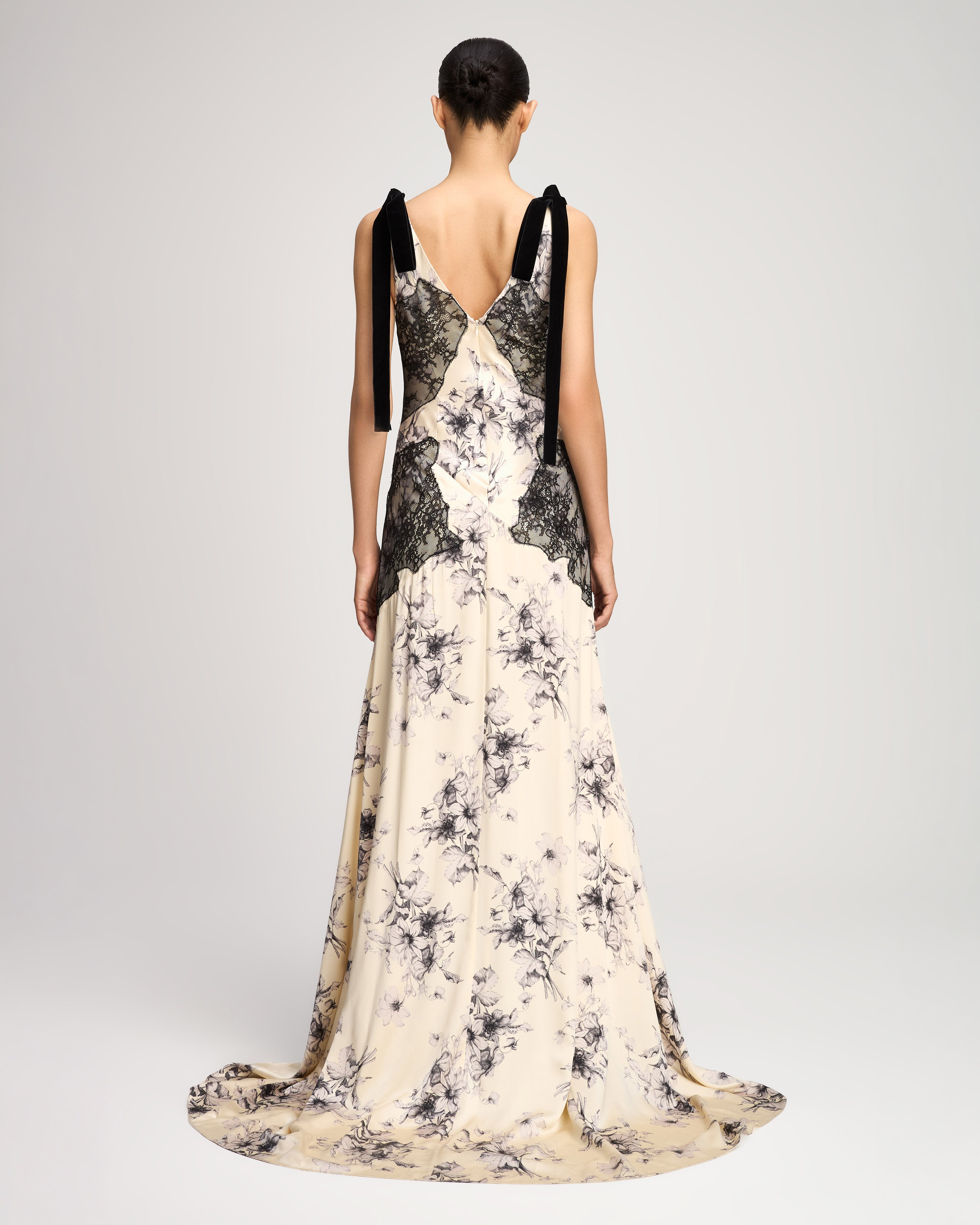Handsketched Floral Antonella Gown