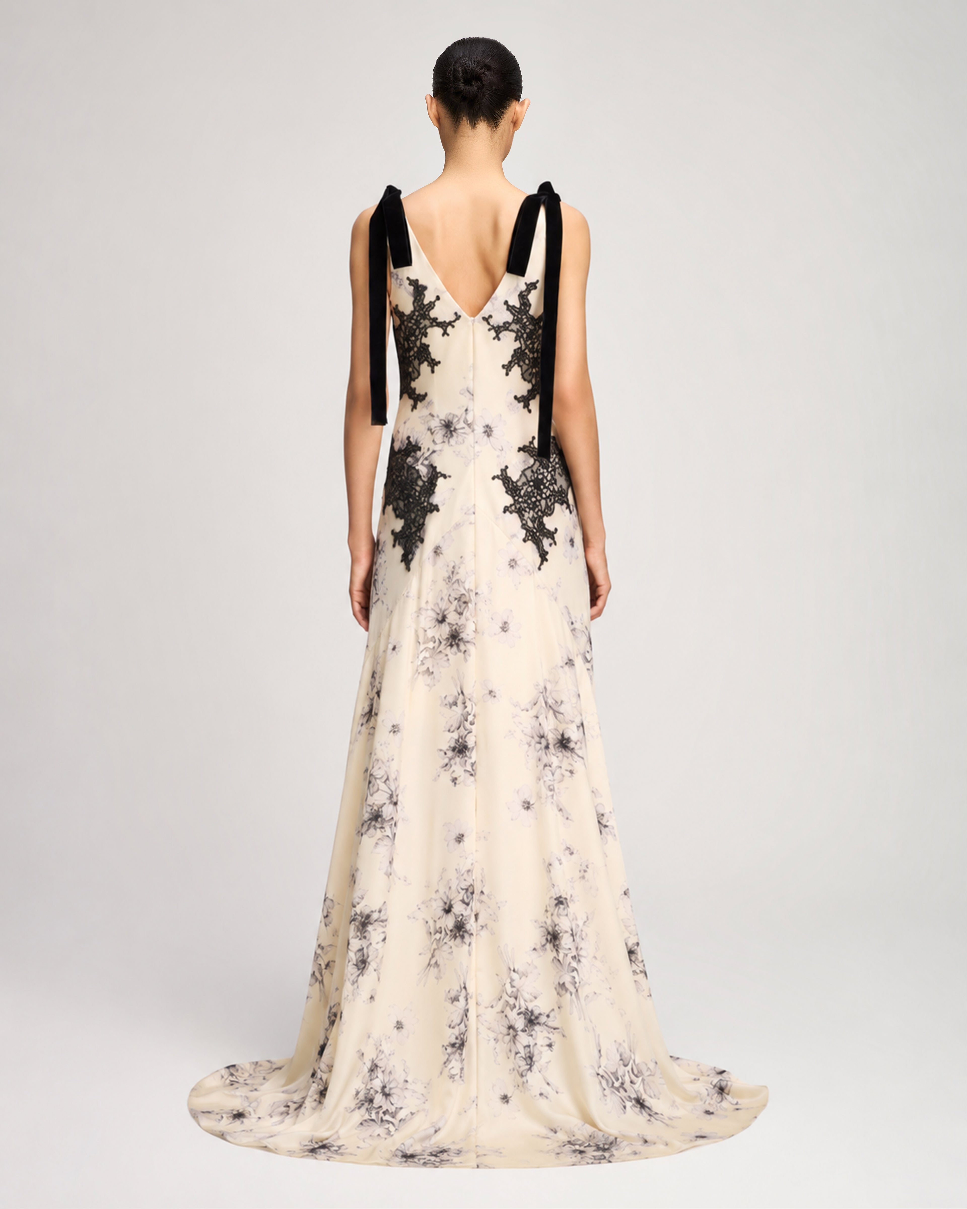 Handsketched Floral Antonella Gown