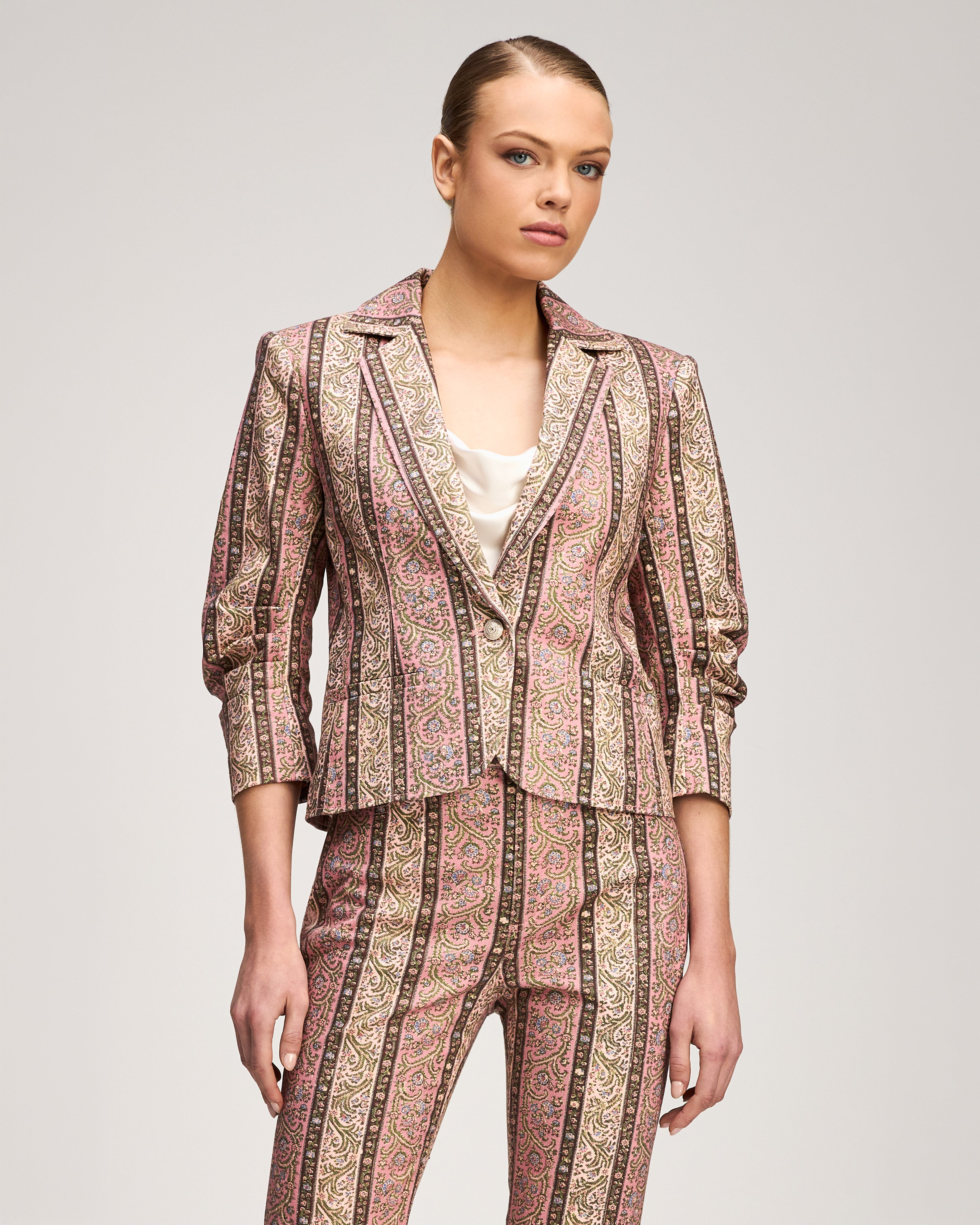 Pepper Paisley Le Petit Khloe Jean Blazer