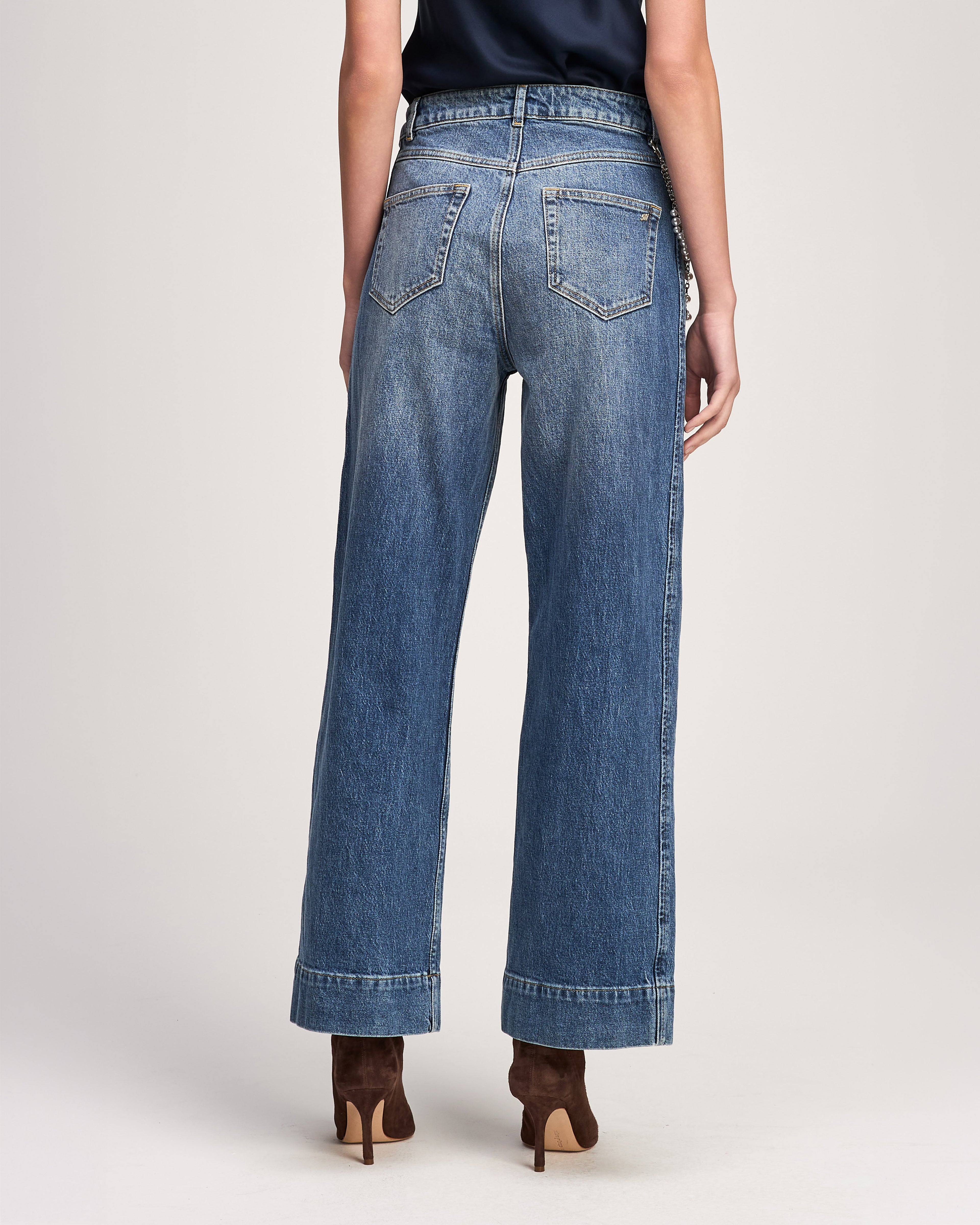 Pearl Chain Denim Betsy Jeans
