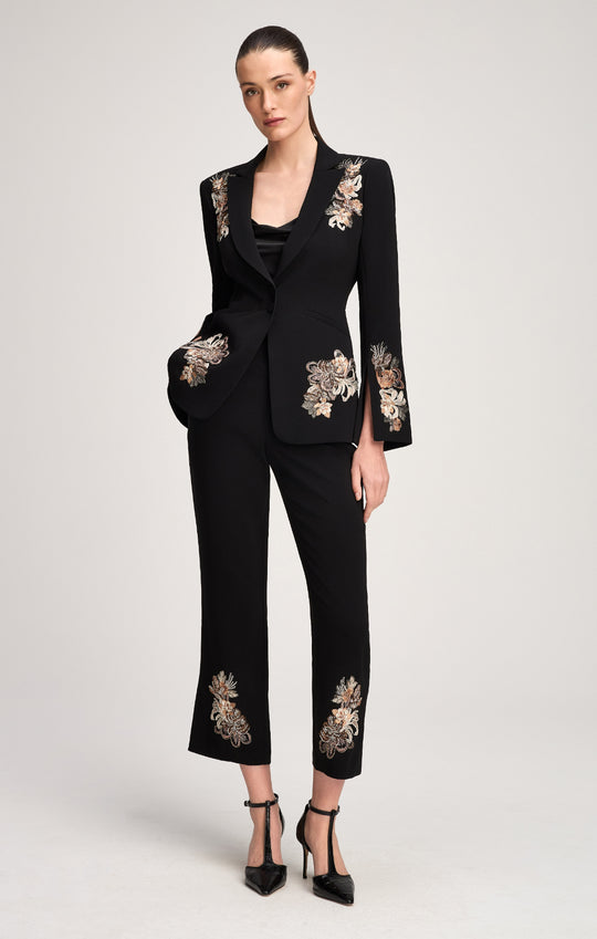 Floral Border Cropped Kerry Pant
