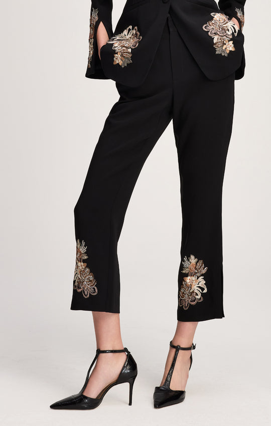 Floral Border Cropped Kerry Pant