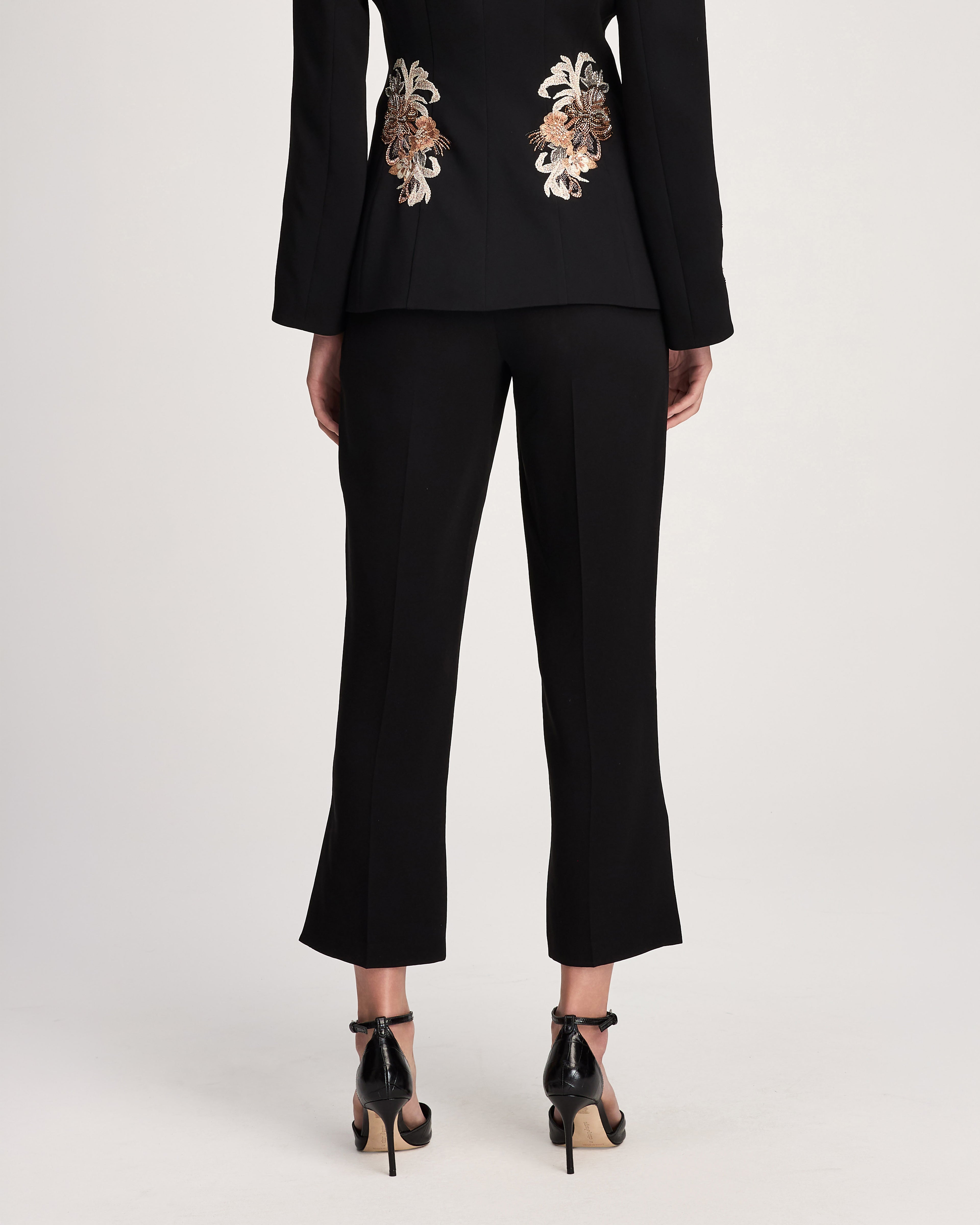 Floral Border Cropped Kerry Pant