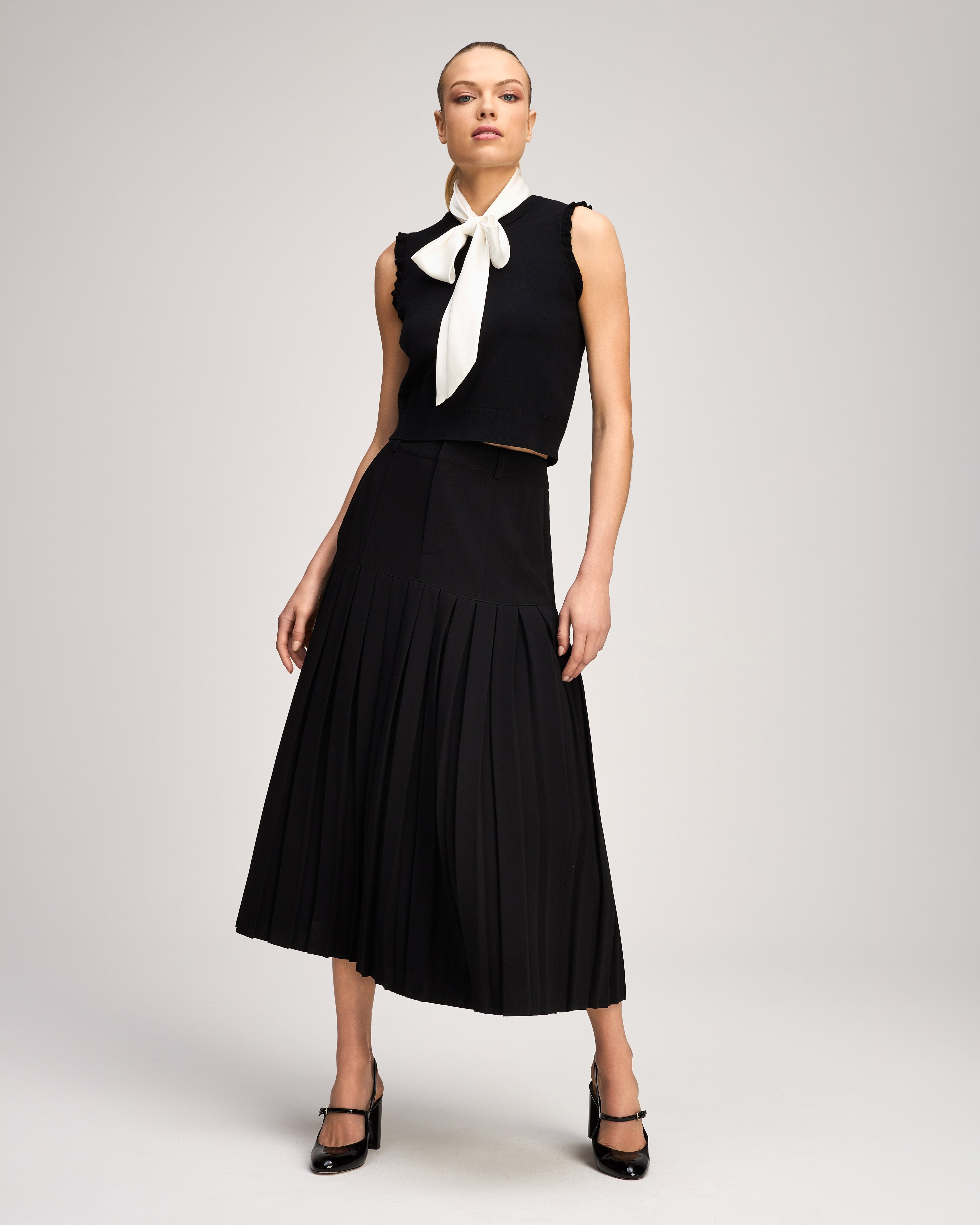 スカート Bed&Breakfast Silk Crape Skirt Crepe Bane Skirt – Cinq à Sept