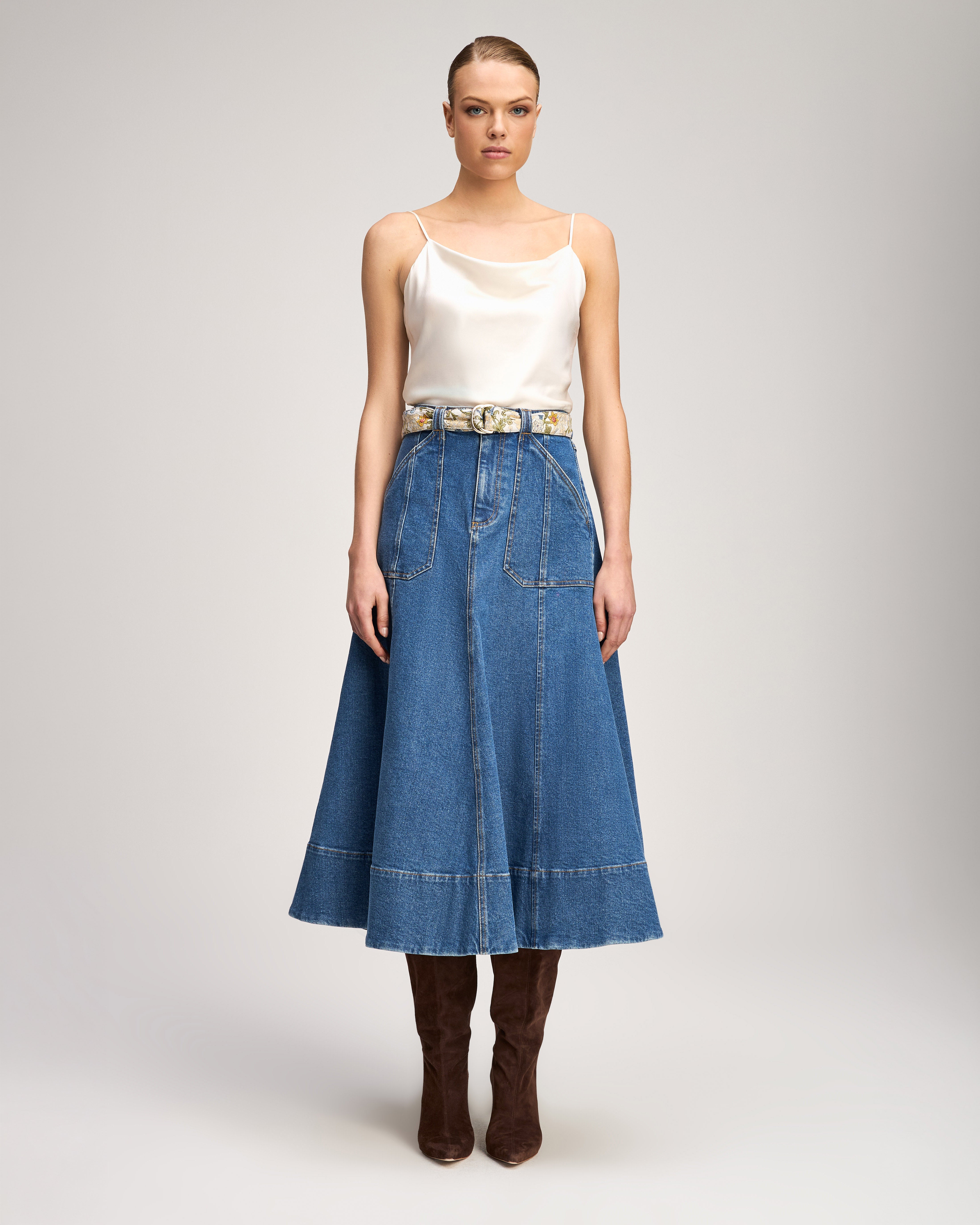 Long Benji Jean Skirt – Cinq à Sept