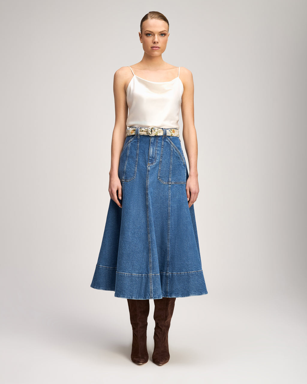 Long Benji Jean Skirt