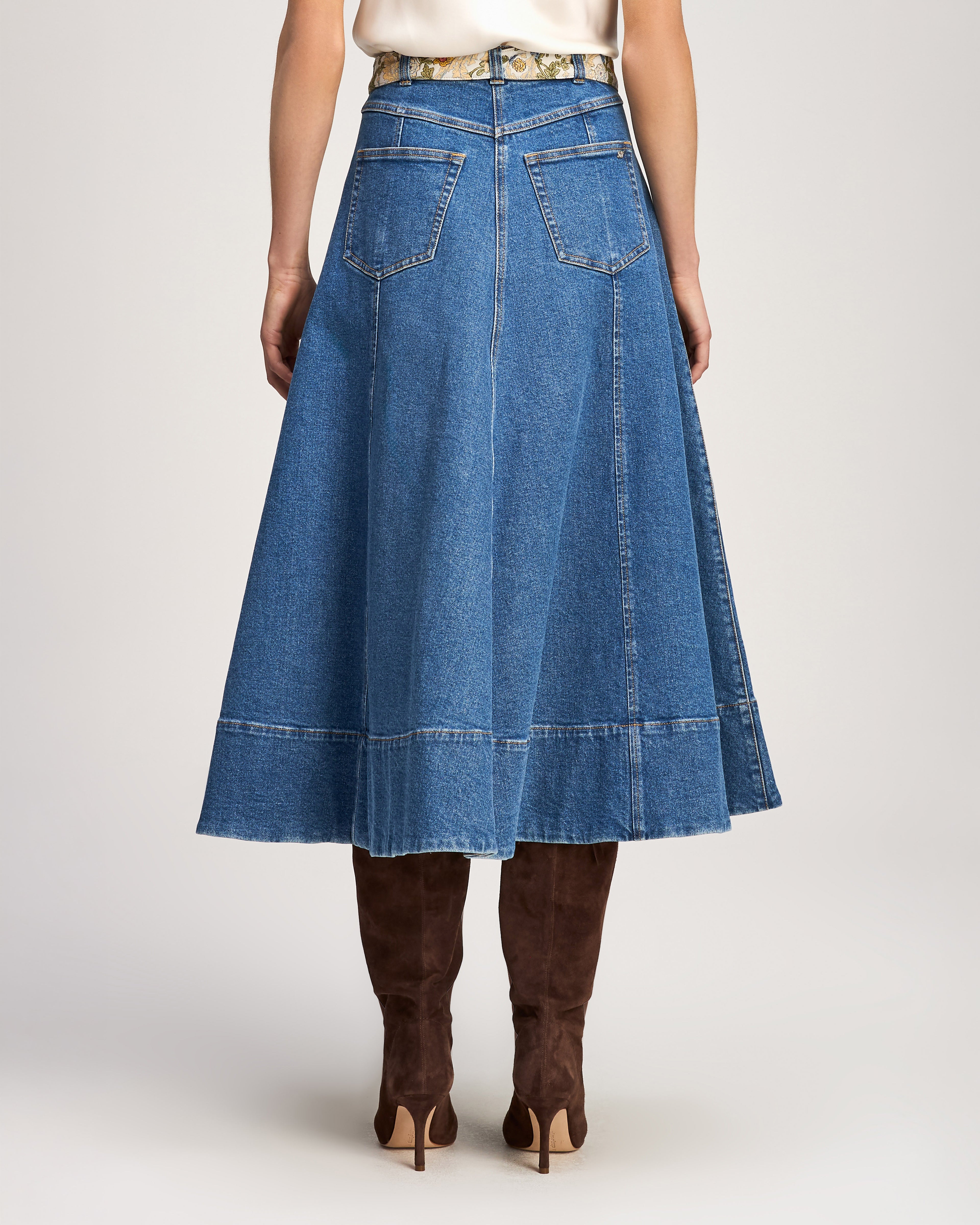 Long Benji Jean Skirt