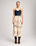 Handsketched Floral Delaine Skirt