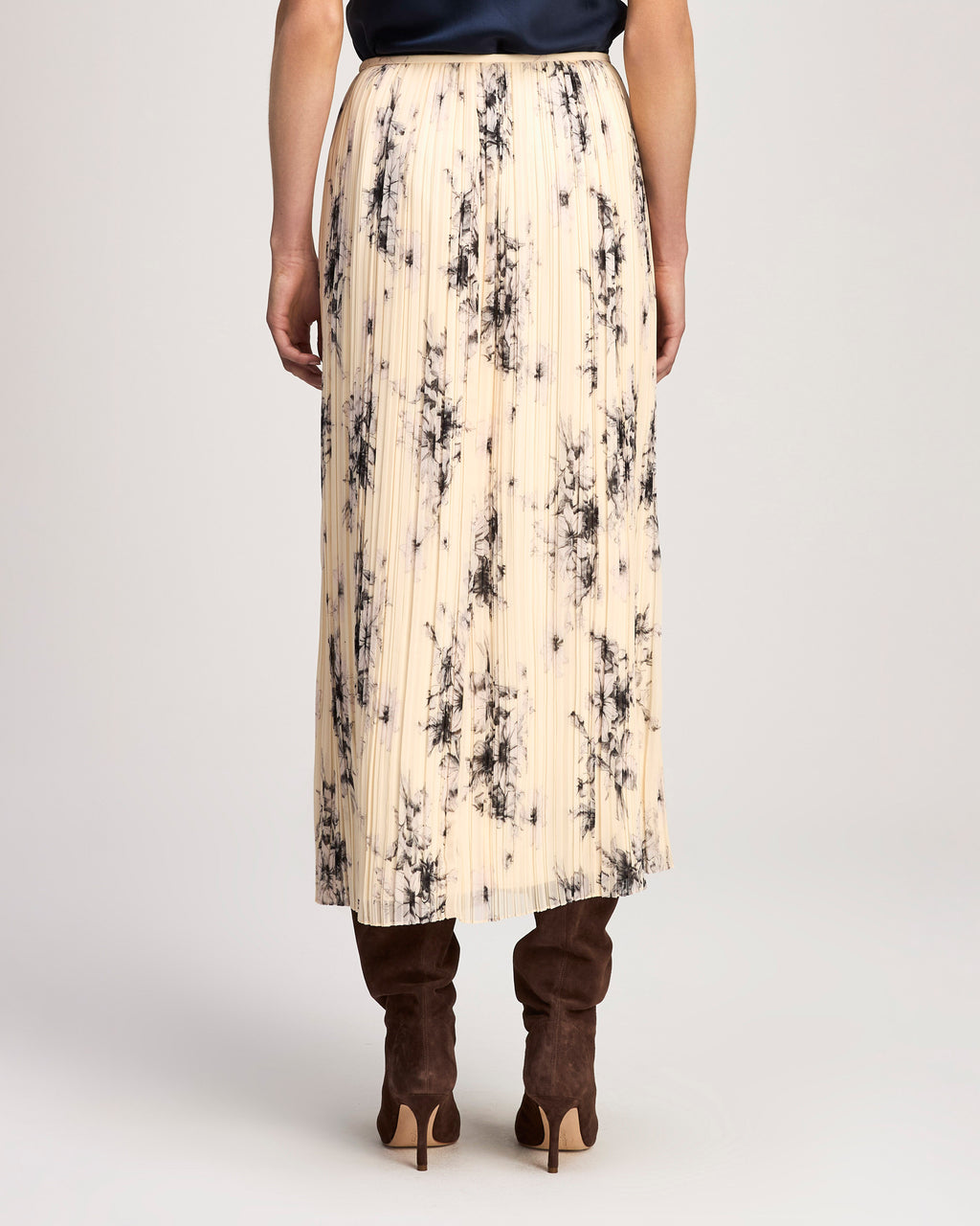 Handsketched Floral Delaine Skirt
