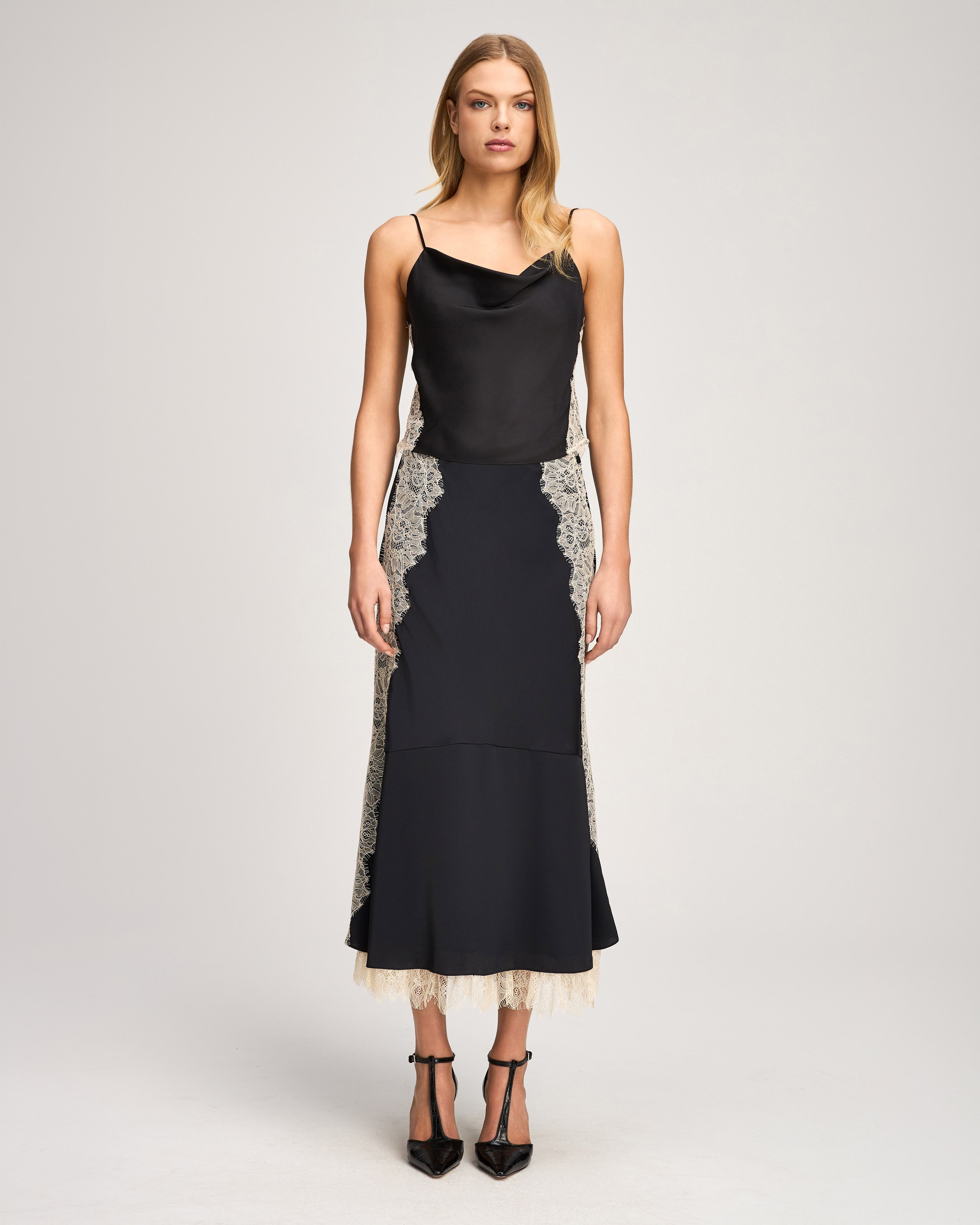 Esme Satin Lace Petit Marta Cami