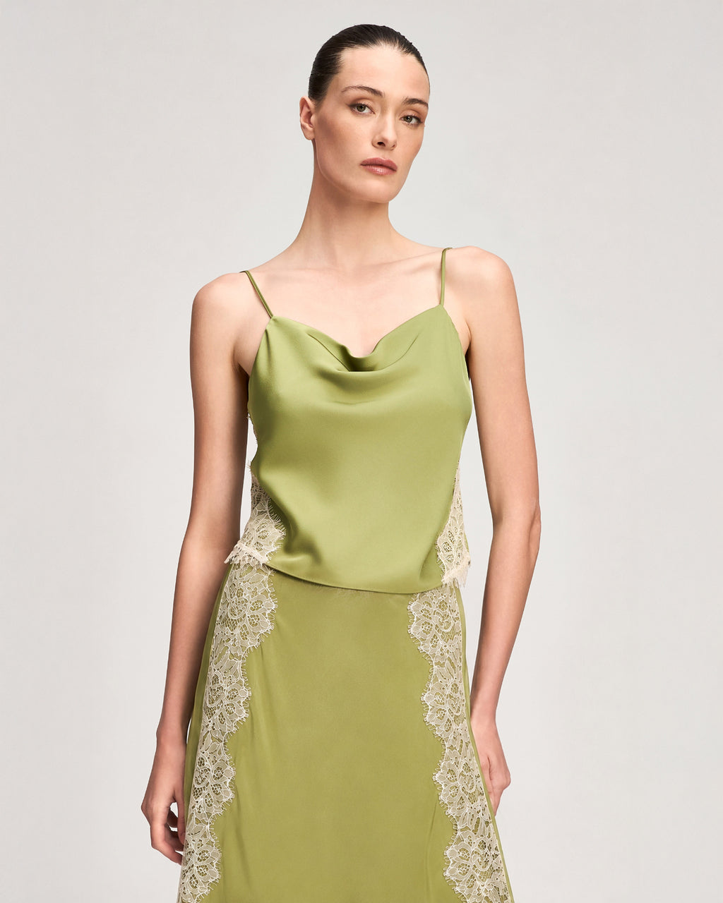Esme Satin Lace Petit Marta Cami
