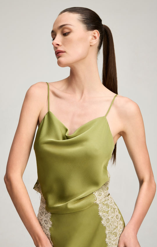 Esme Satin Lace Petit Marta Cami
