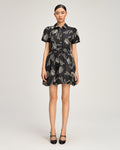 Paisley Fan Embroidered Ophelie Dress