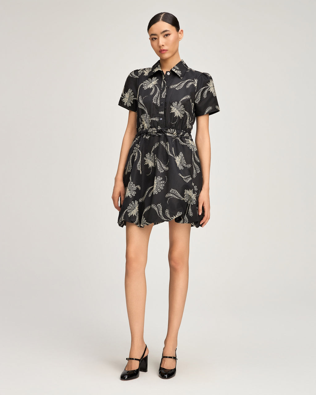 Paisley Fan Embroidered Ophelie Dress