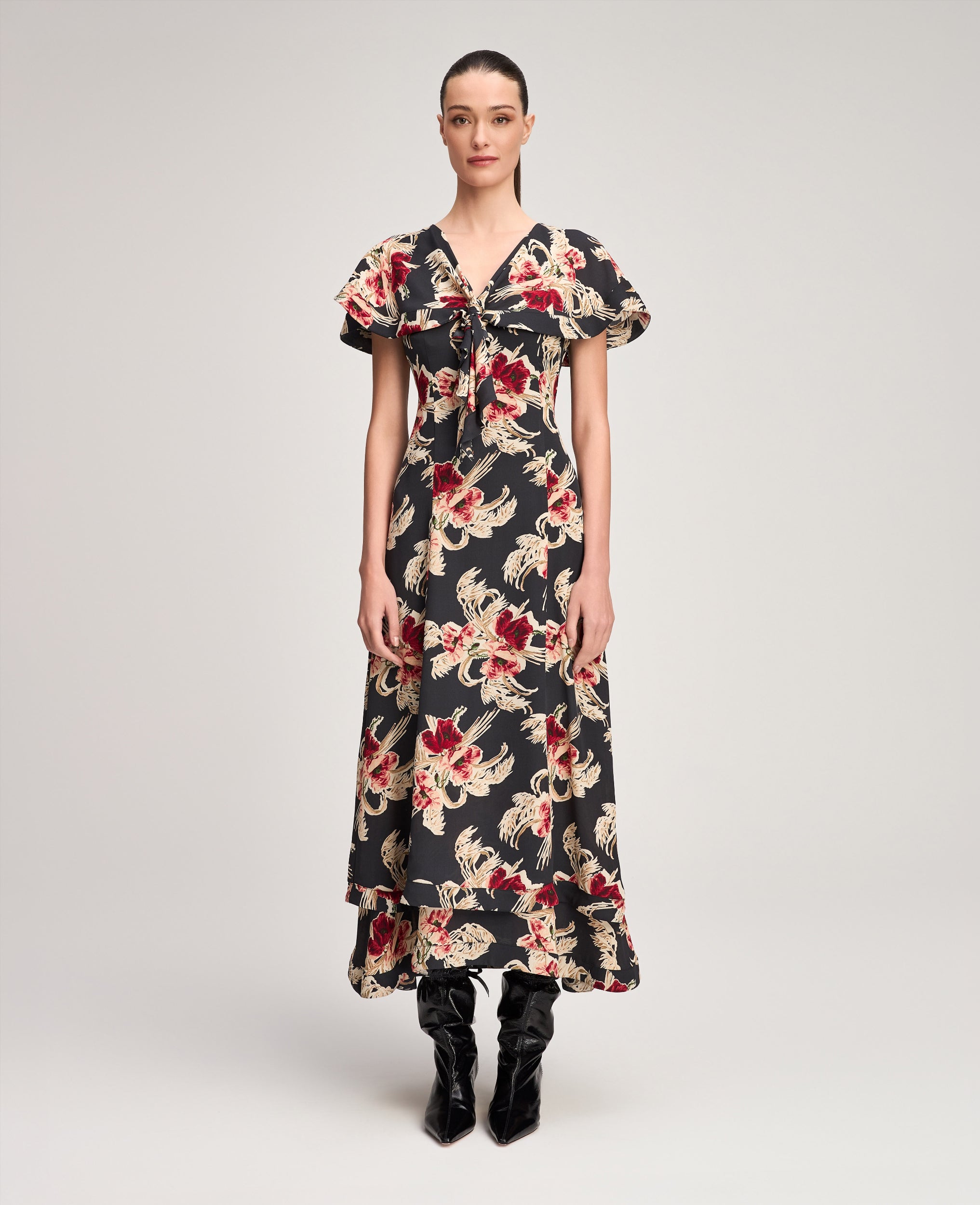 Wilted Poppy Antonetta Dress