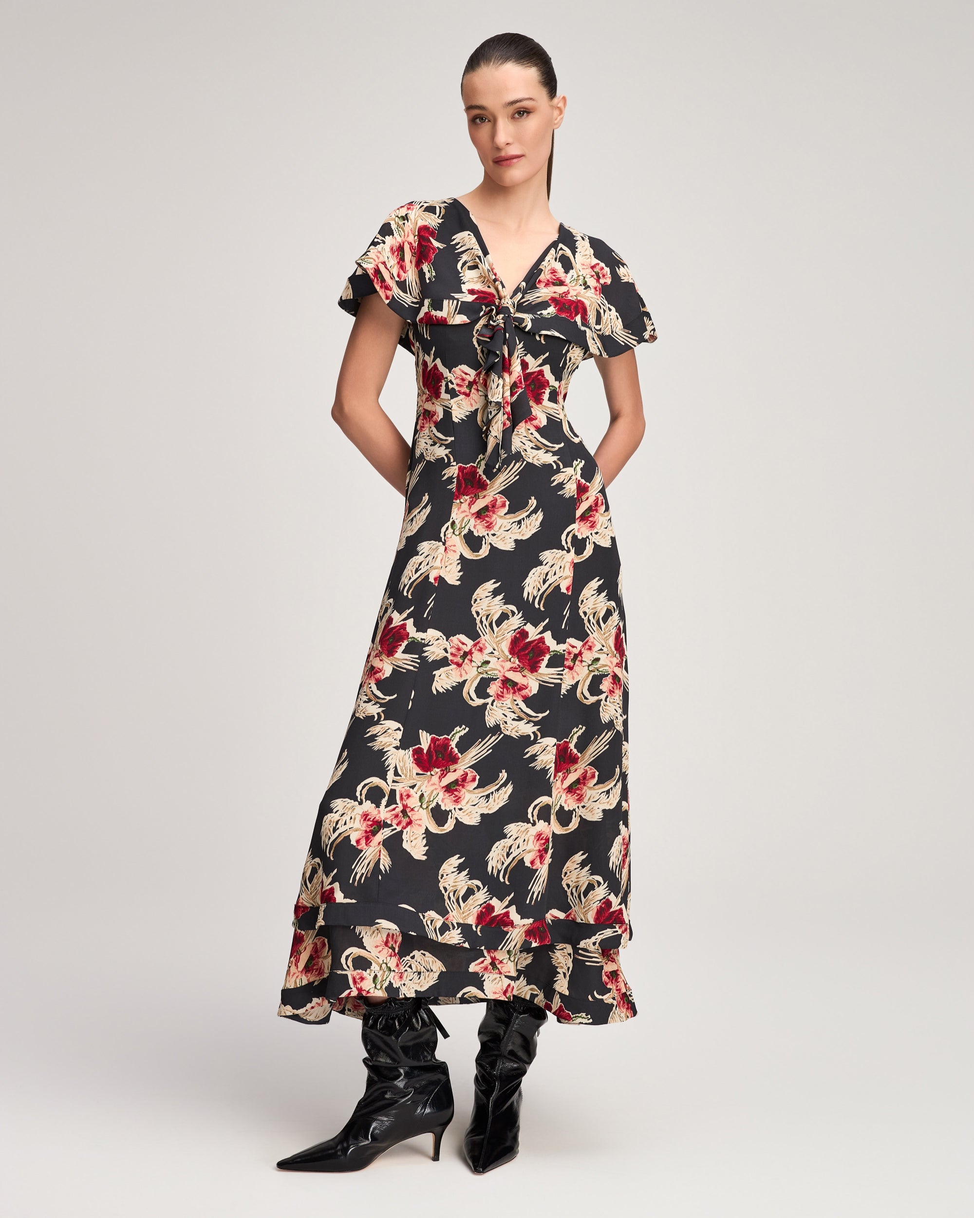 Wilted Poppy Antonetta Dress