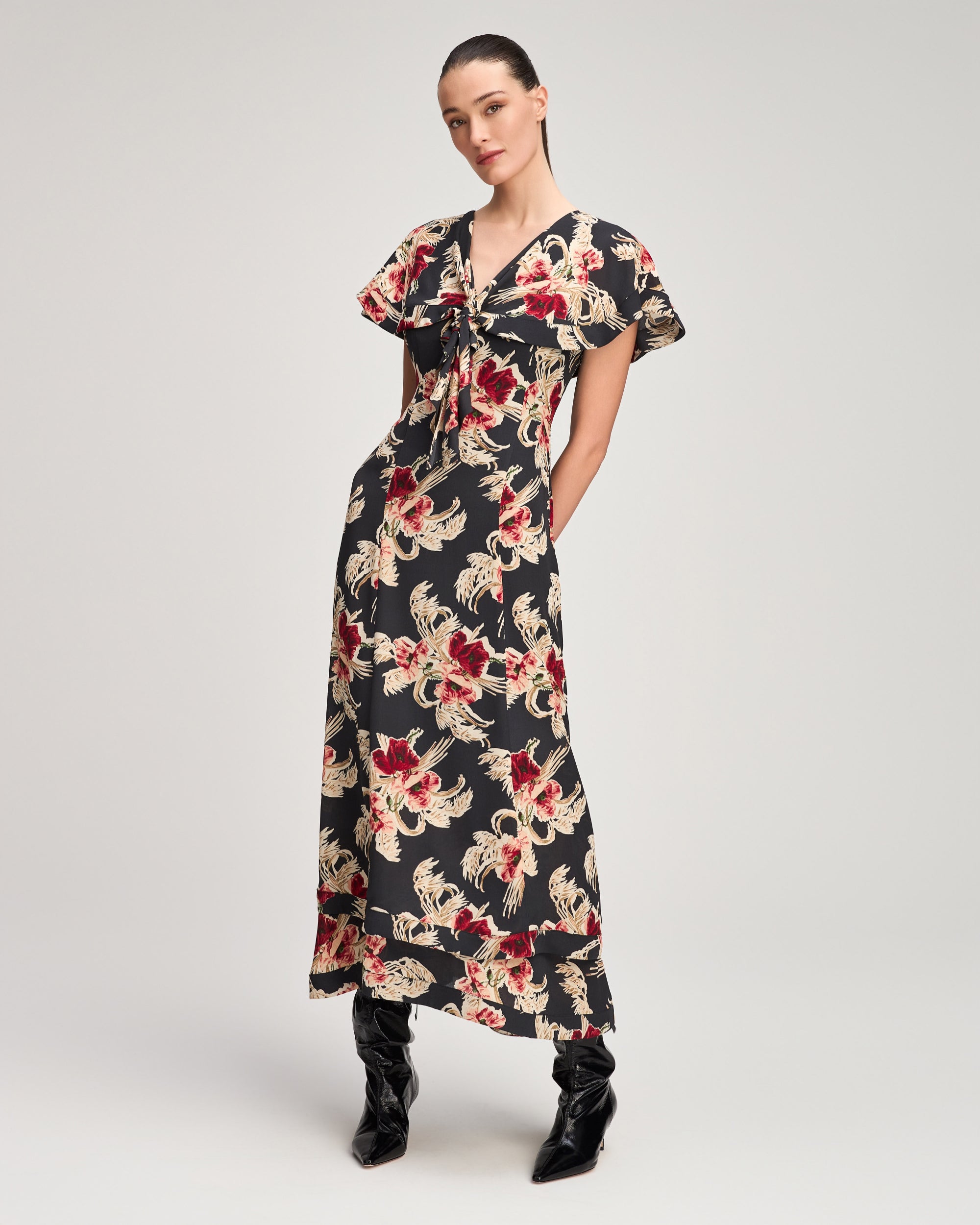 Wilted Poppy Antonetta Dress