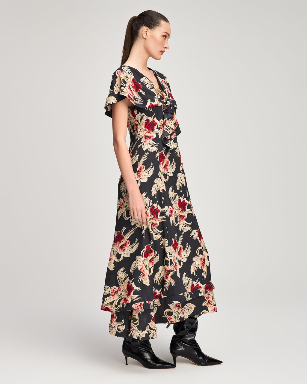 Wilted Poppy Antonetta Dress