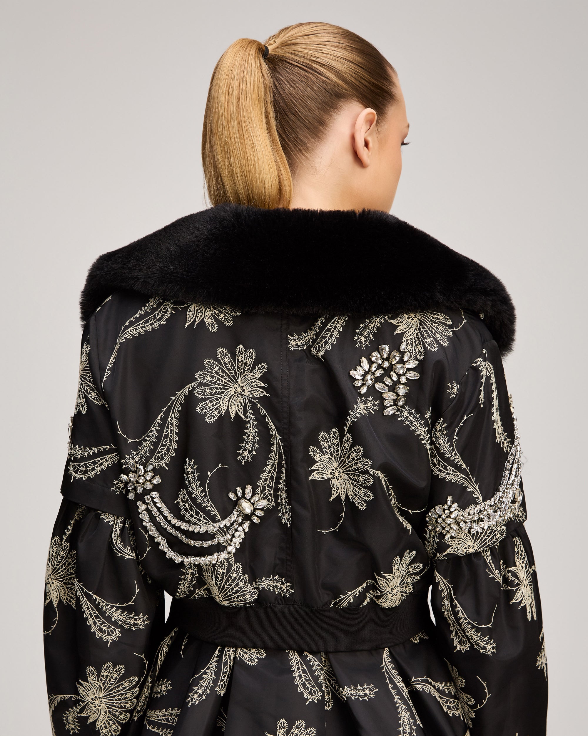 Paisley Fan Embroidered Armelle Jacket