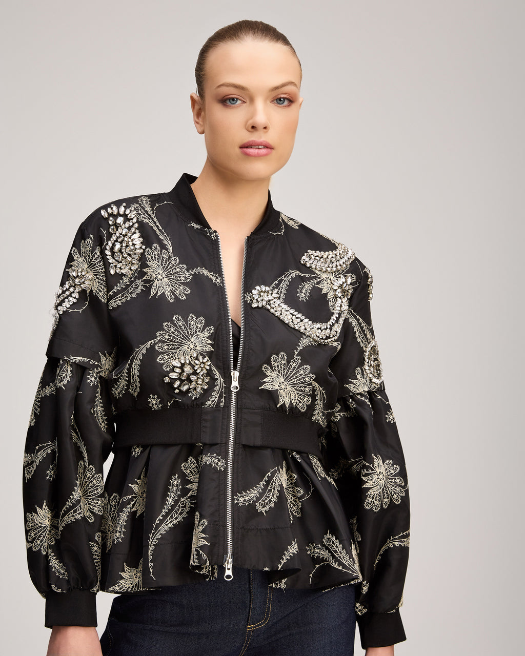 Paisley Fan Embroidered Armelle Jacket