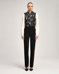 Paisley Fan Zip Front Ciara Jacket