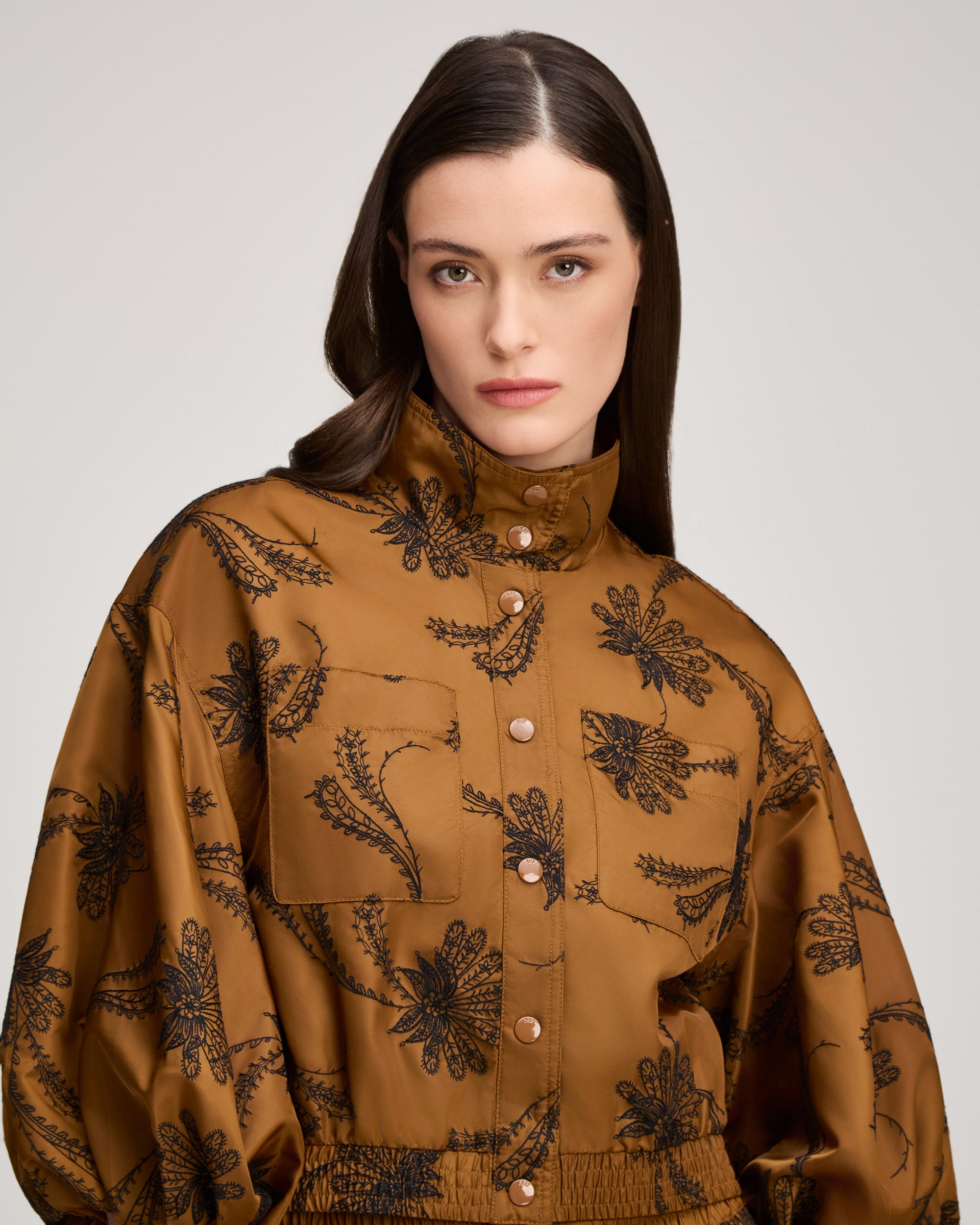 Paisley Fan Embroidered Iggy Jacket