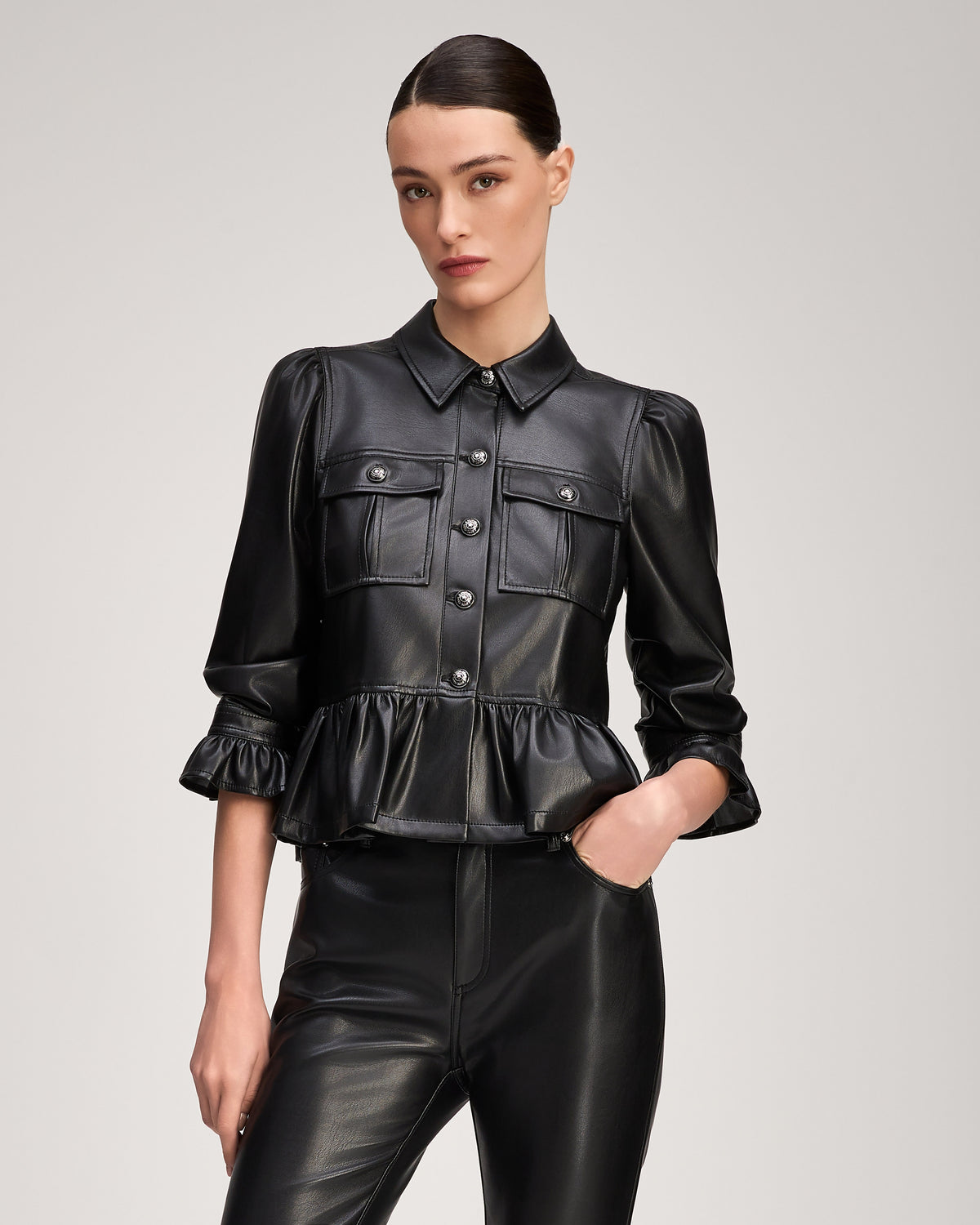 Lite Vegan Leather Delanie Jacket