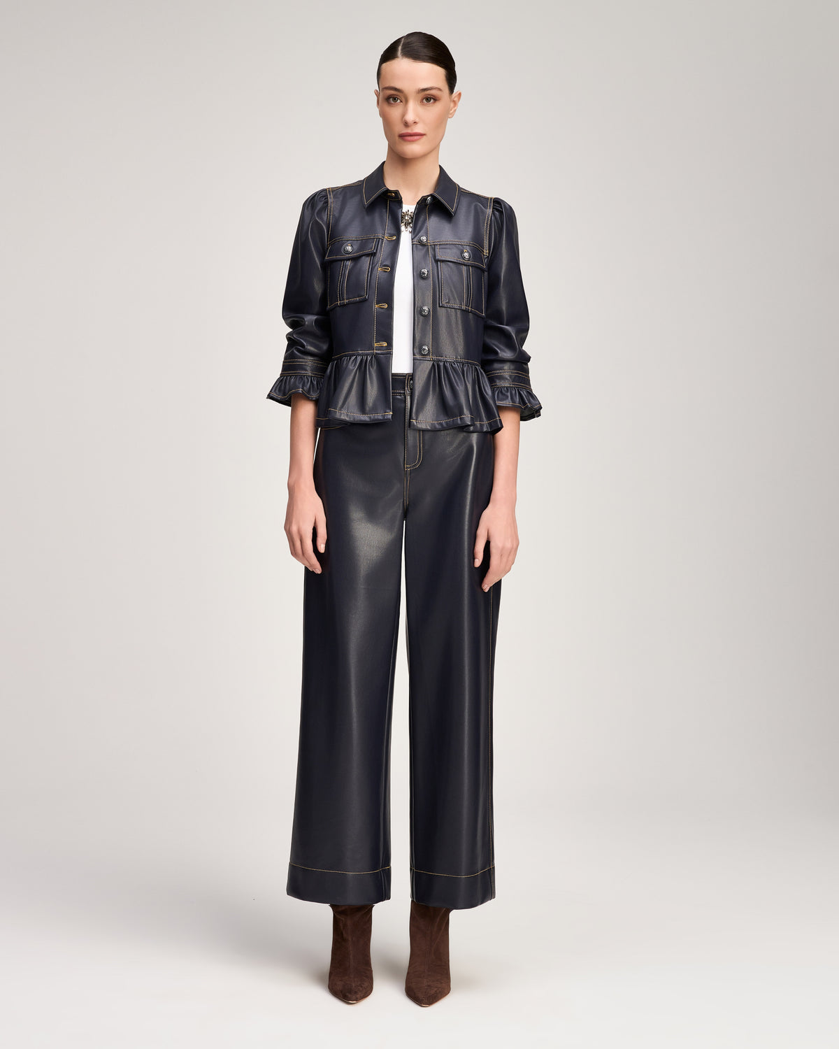 Lite Vegan Leather Delanie Jacket
