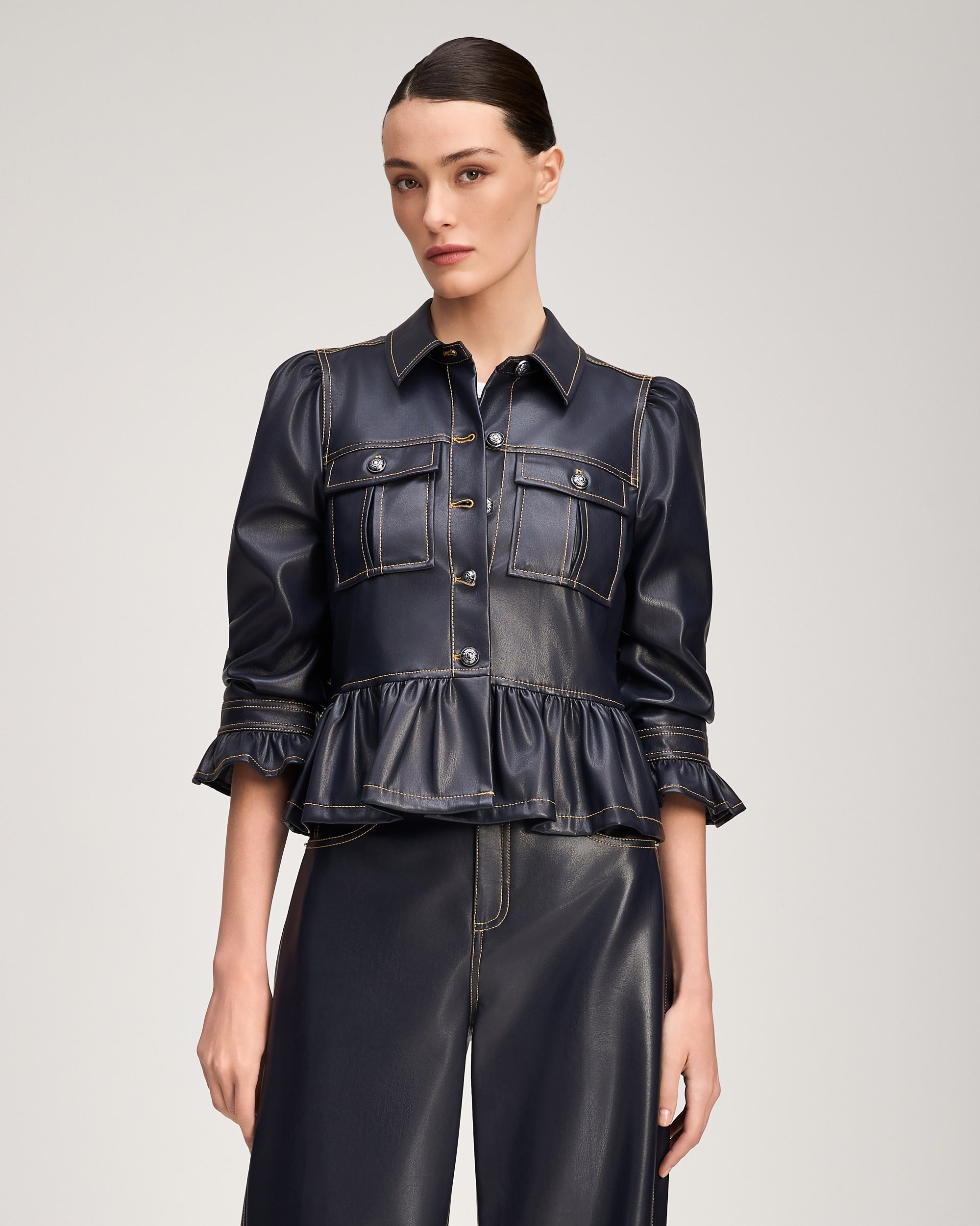 Lite Vegan Leather Delanie Jacket