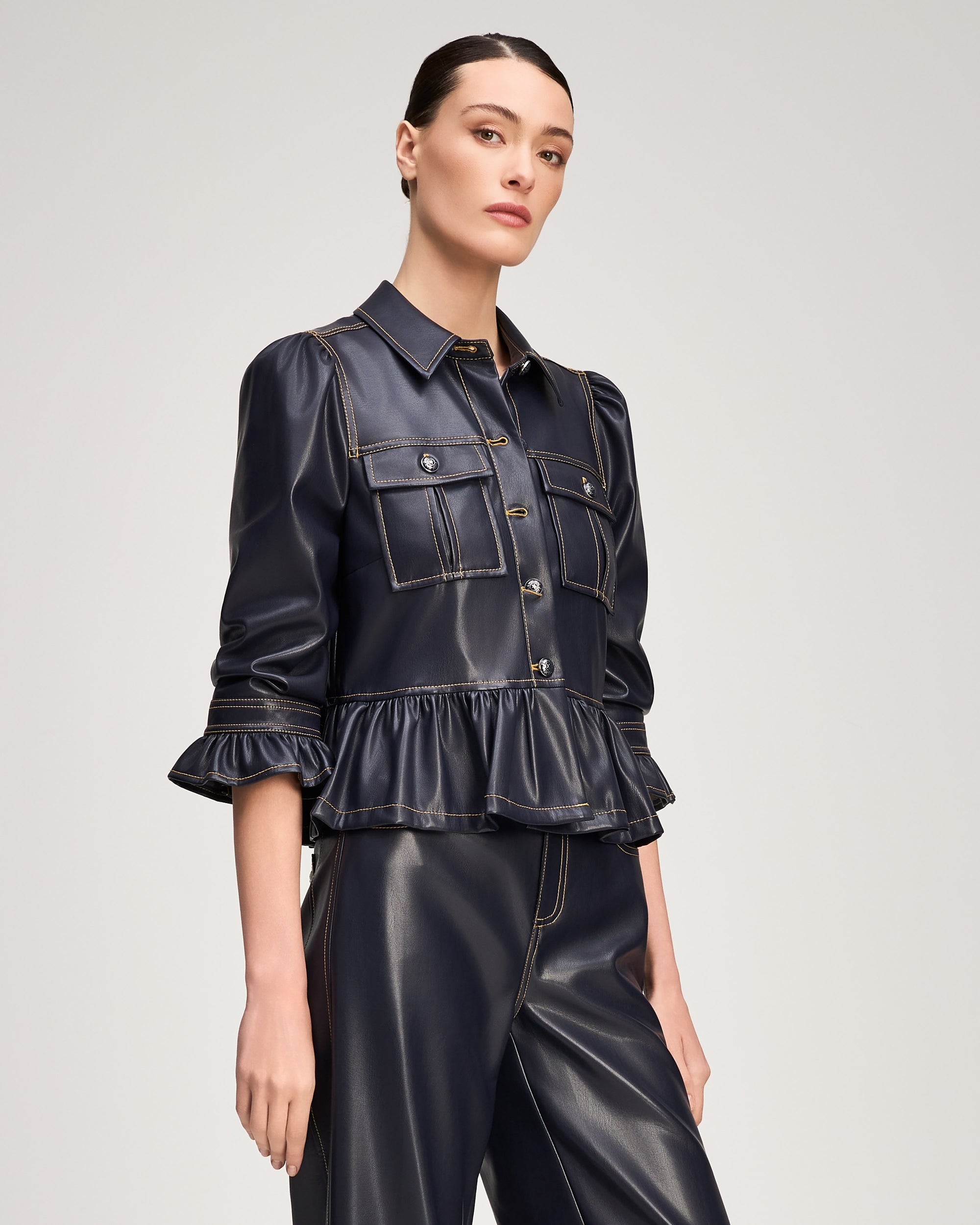 Lite Vegan Leather Delanie Jacket