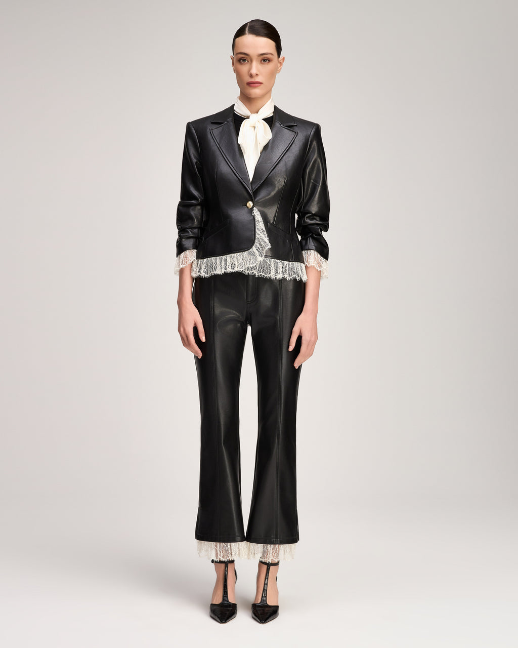 Vegan Leather Le Petit Roxie Blazer