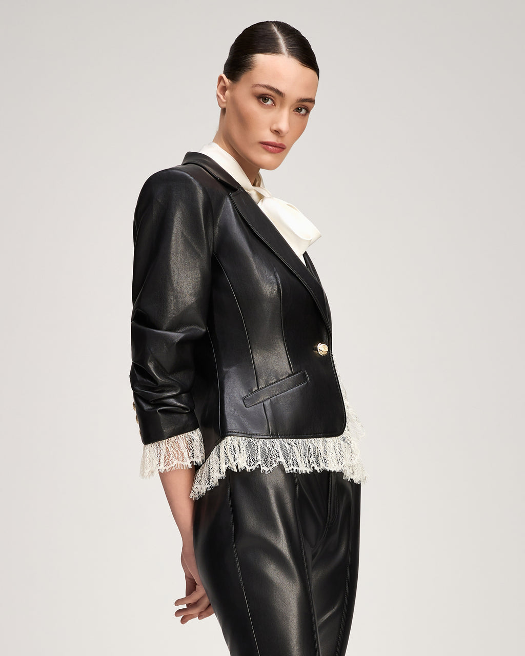 Vegan Leather Le Petit Roxie Blazer