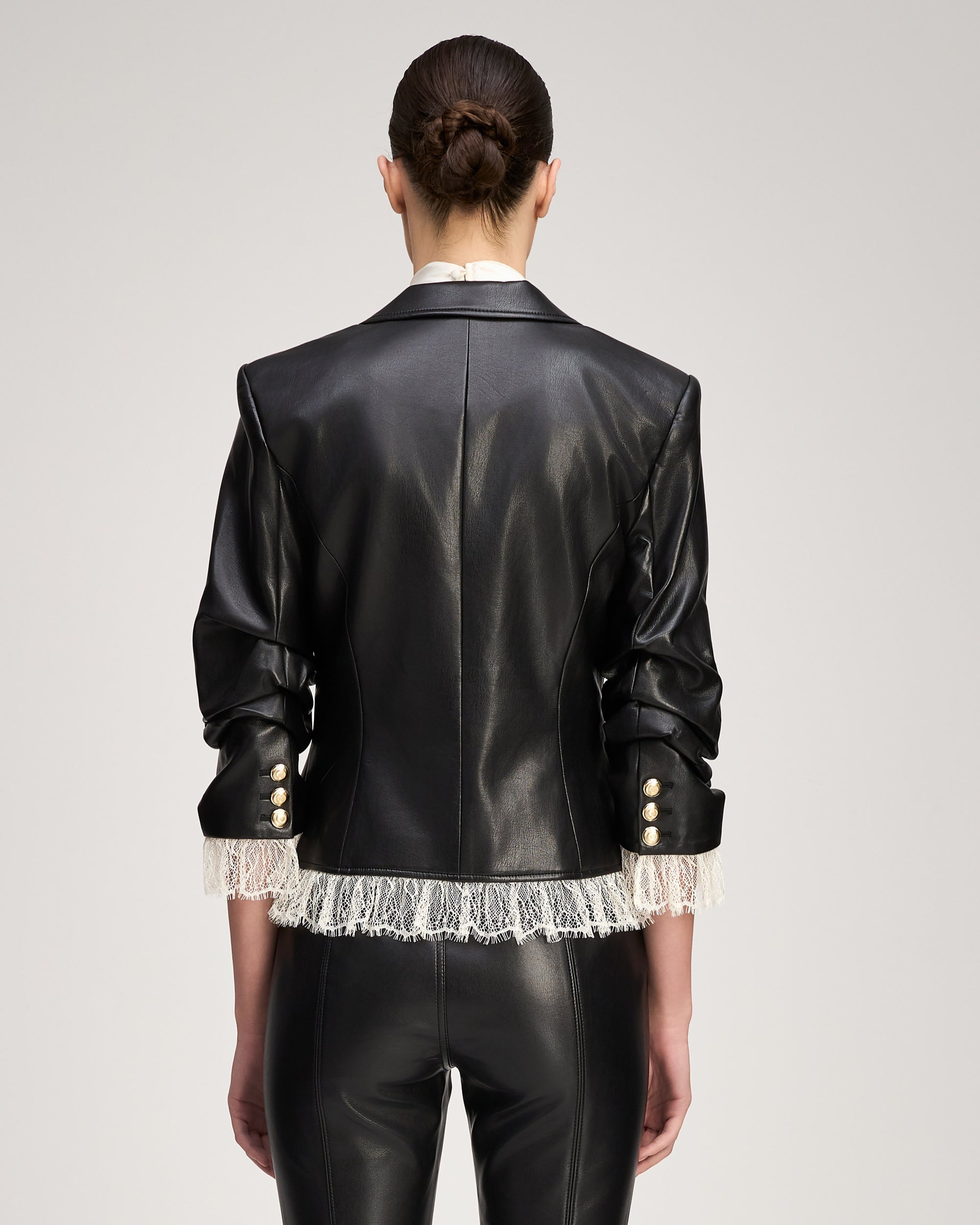 Vegan Leather Le Petit Roxie Blazer