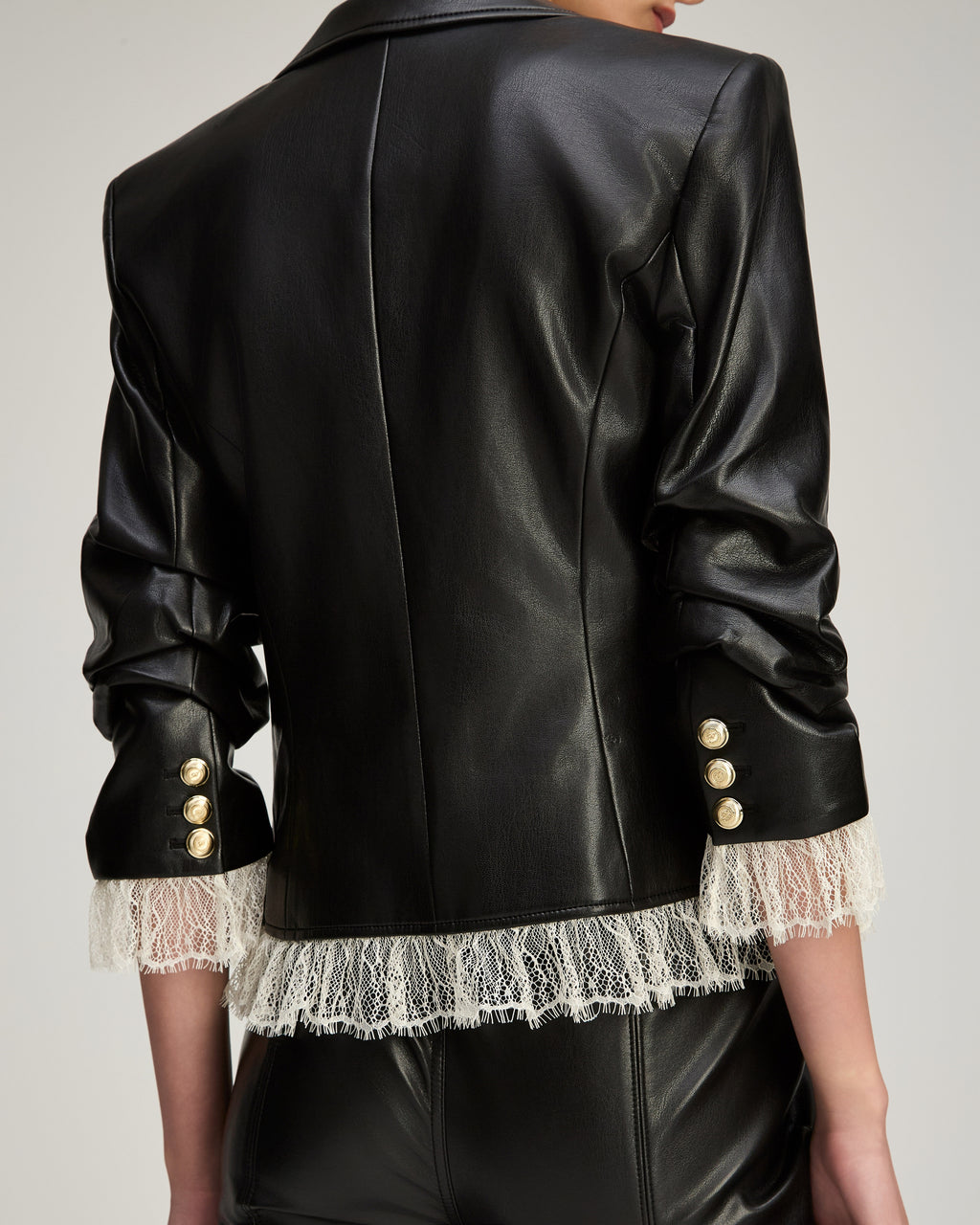 Vegan Leather Le Petit Roxie Blazer