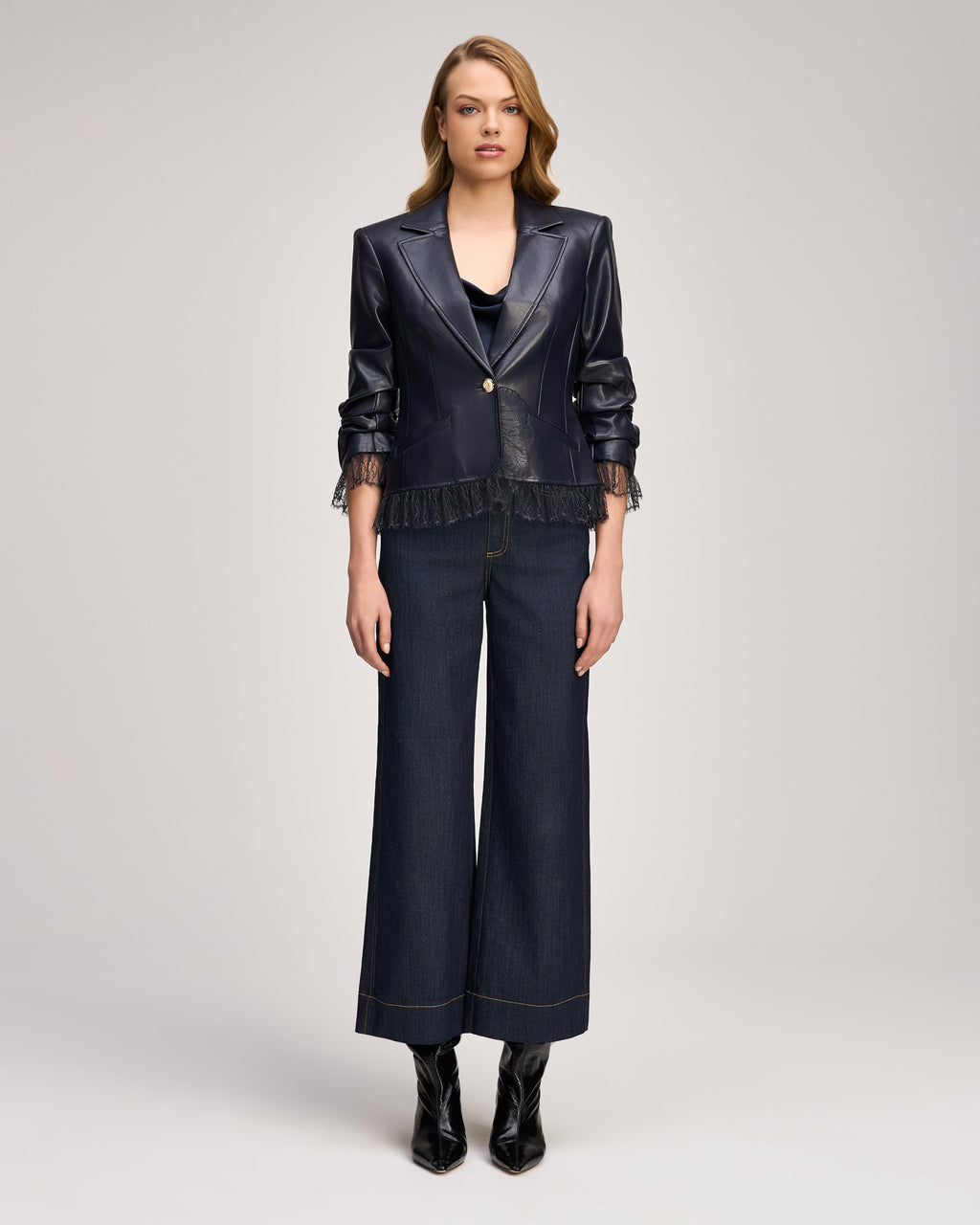 Vegan Leather Le Petit Roxie Blazer